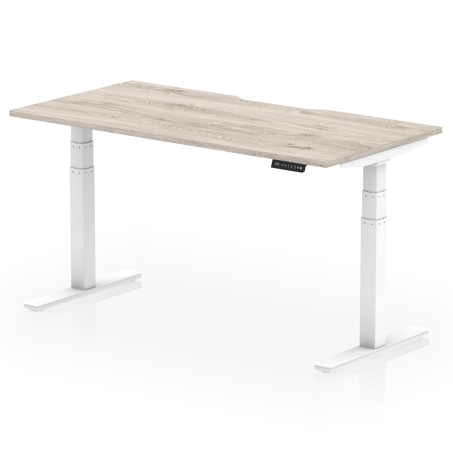 Grey Oak / White Frame