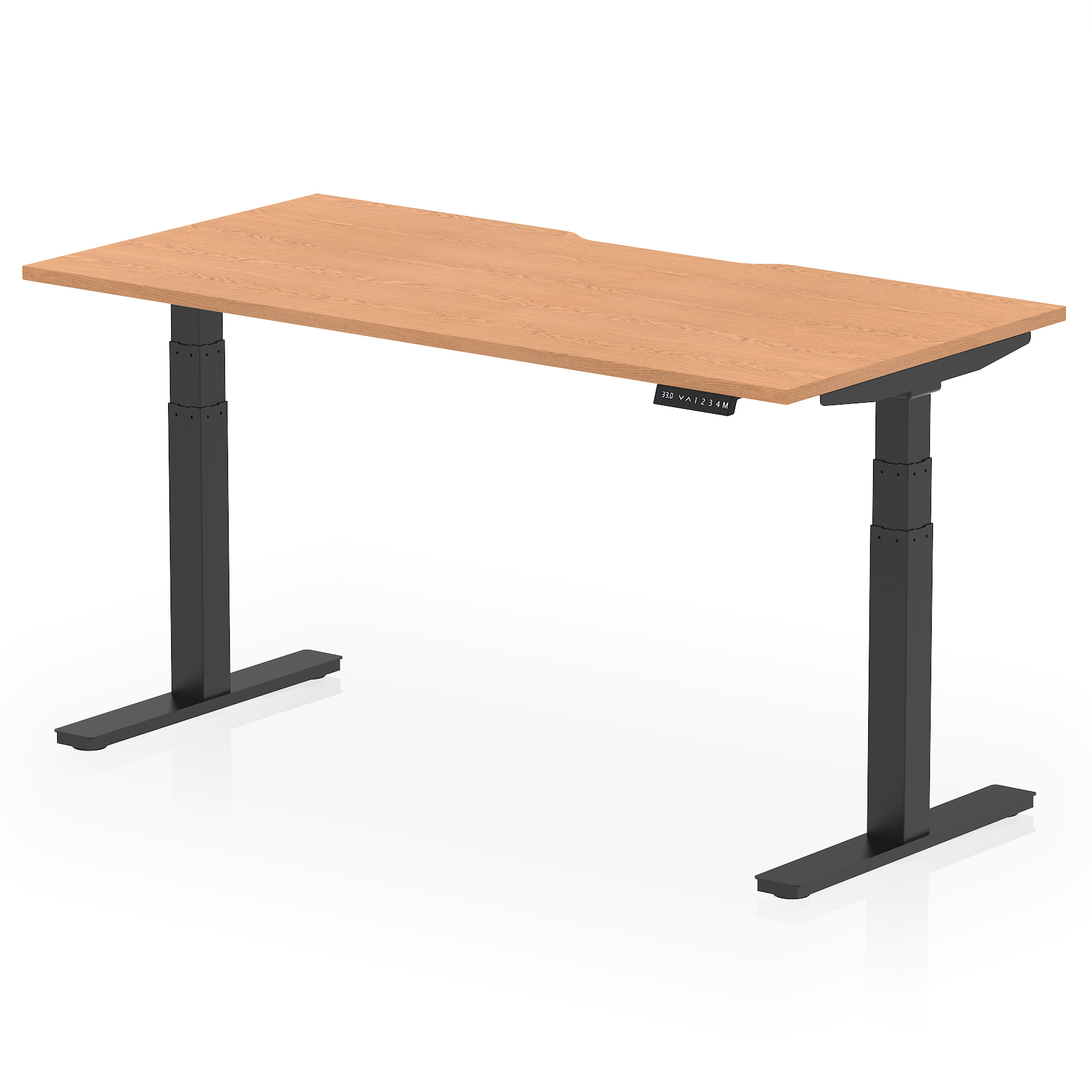 Oak / Black Frame