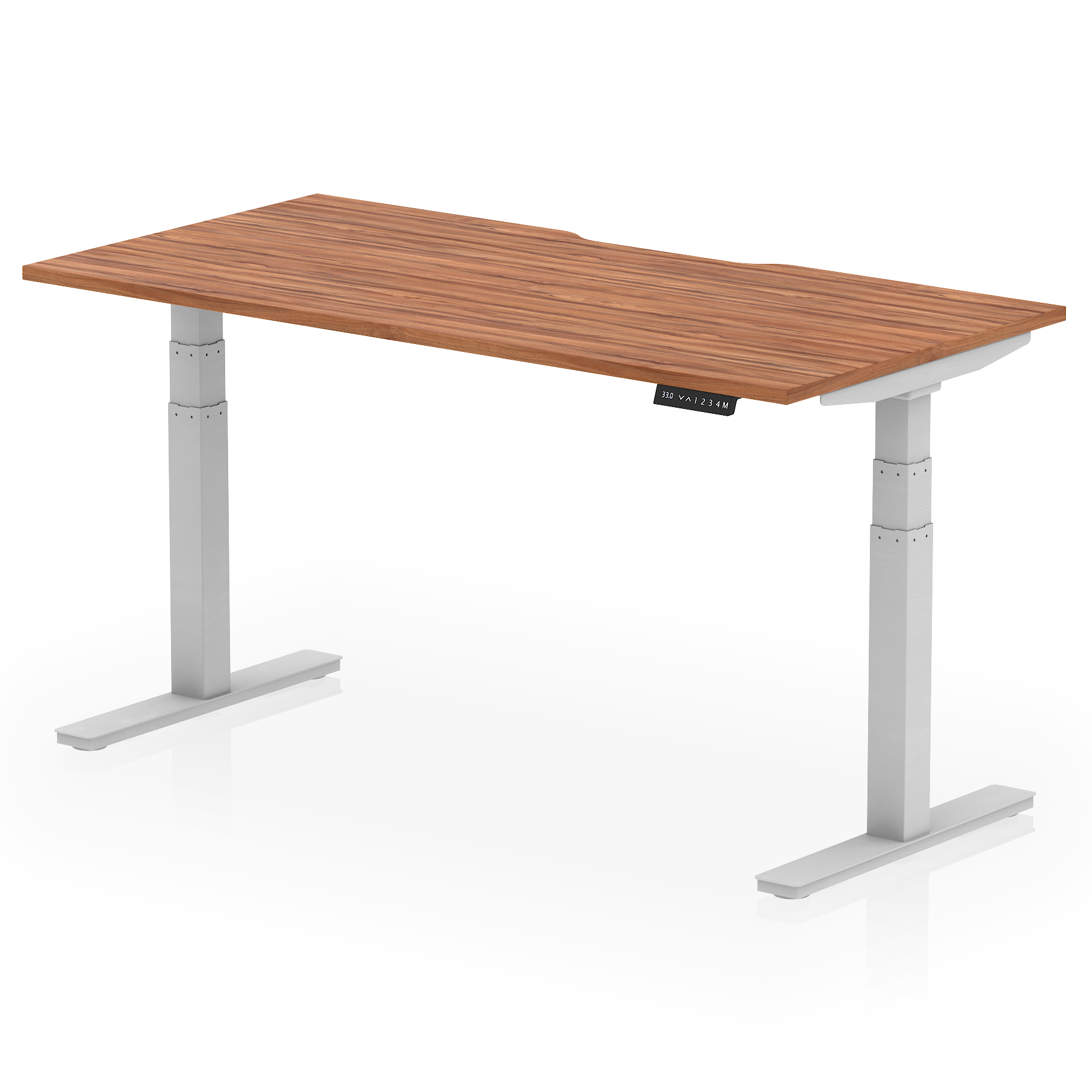 Walnut / Silver Frame