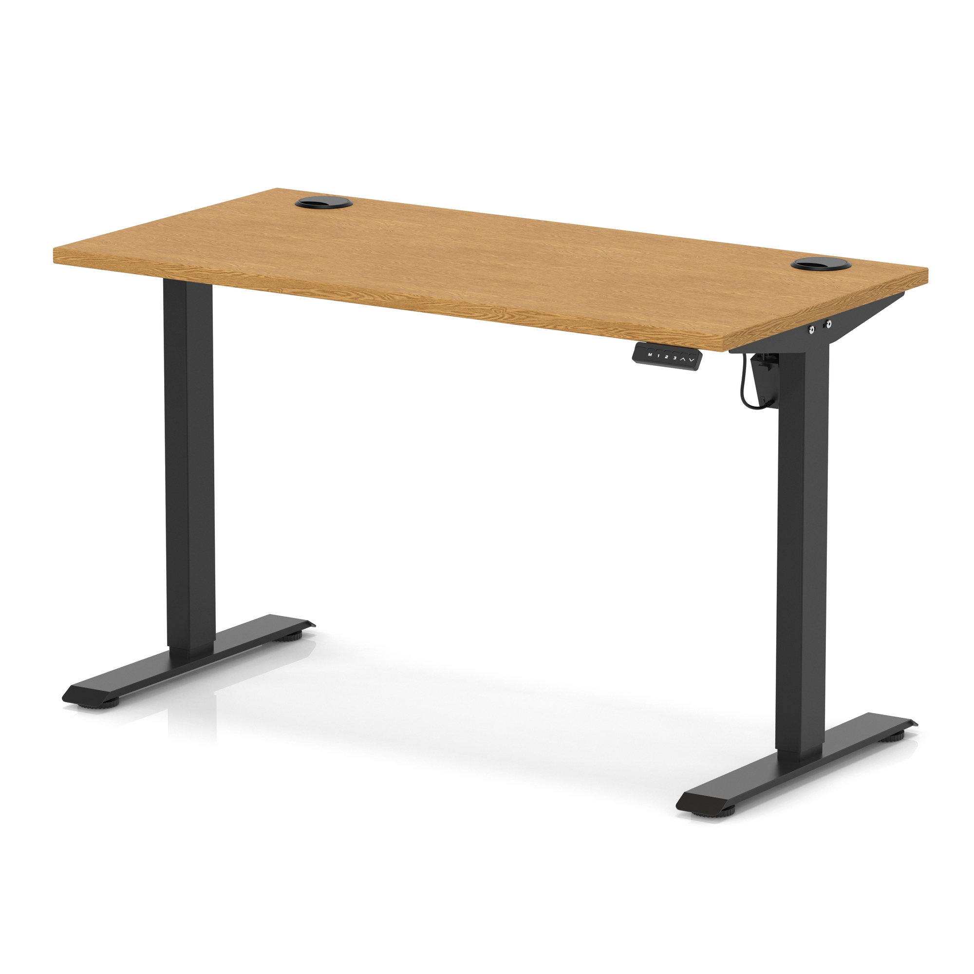 Oak / Black Frame