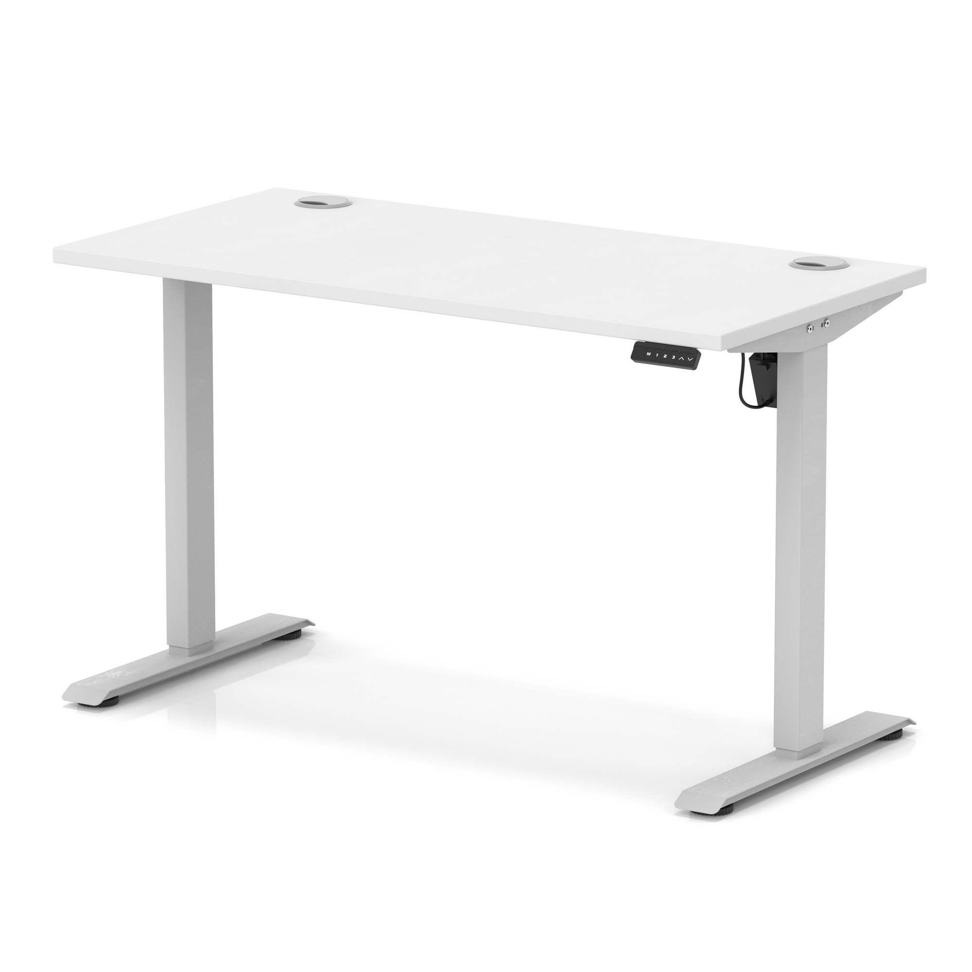 White / Silver Frame