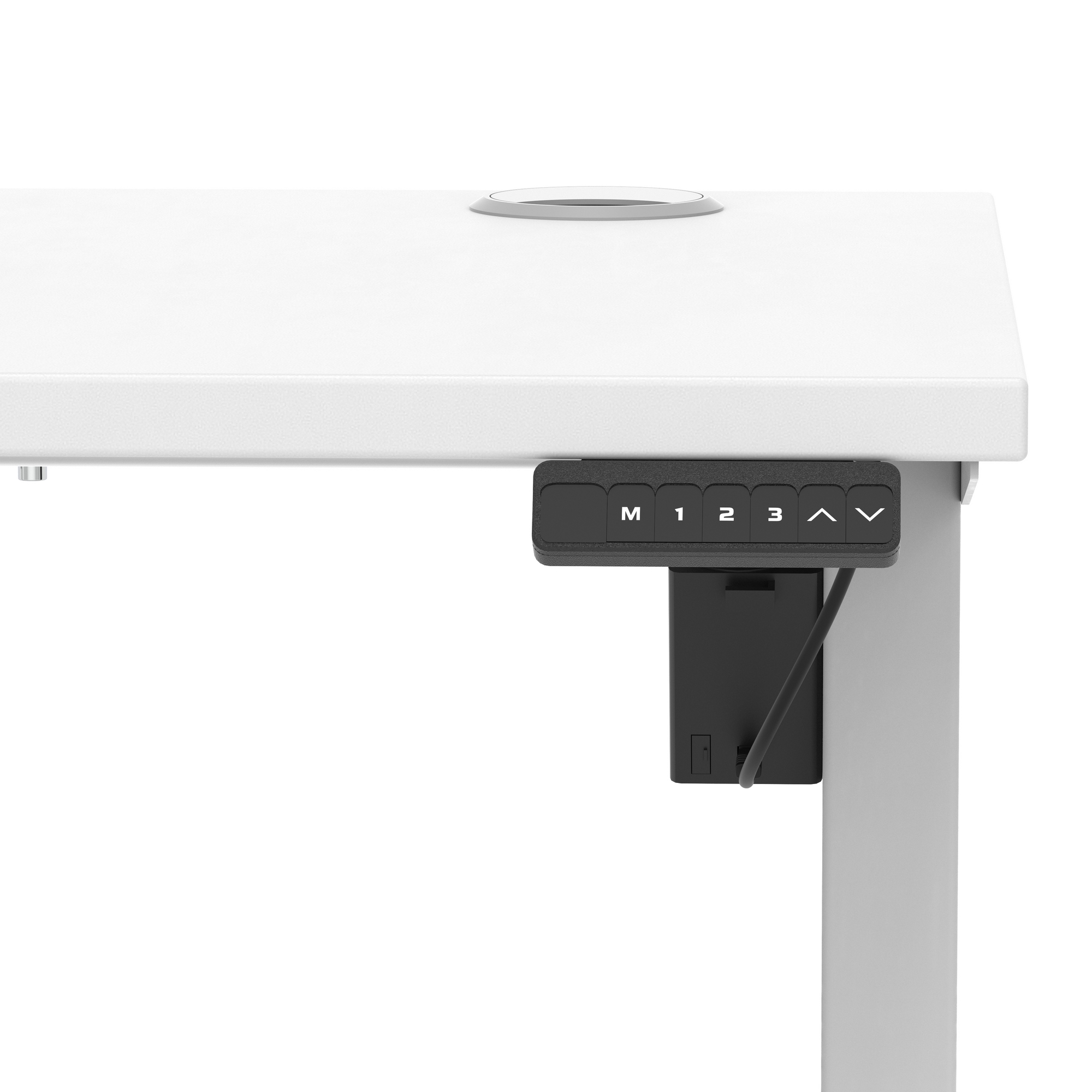 White / Silver Frame