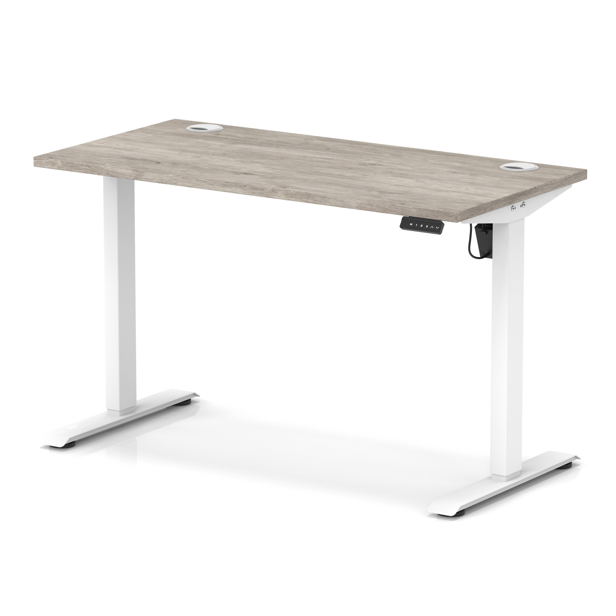 Grey Oak / White Frame
