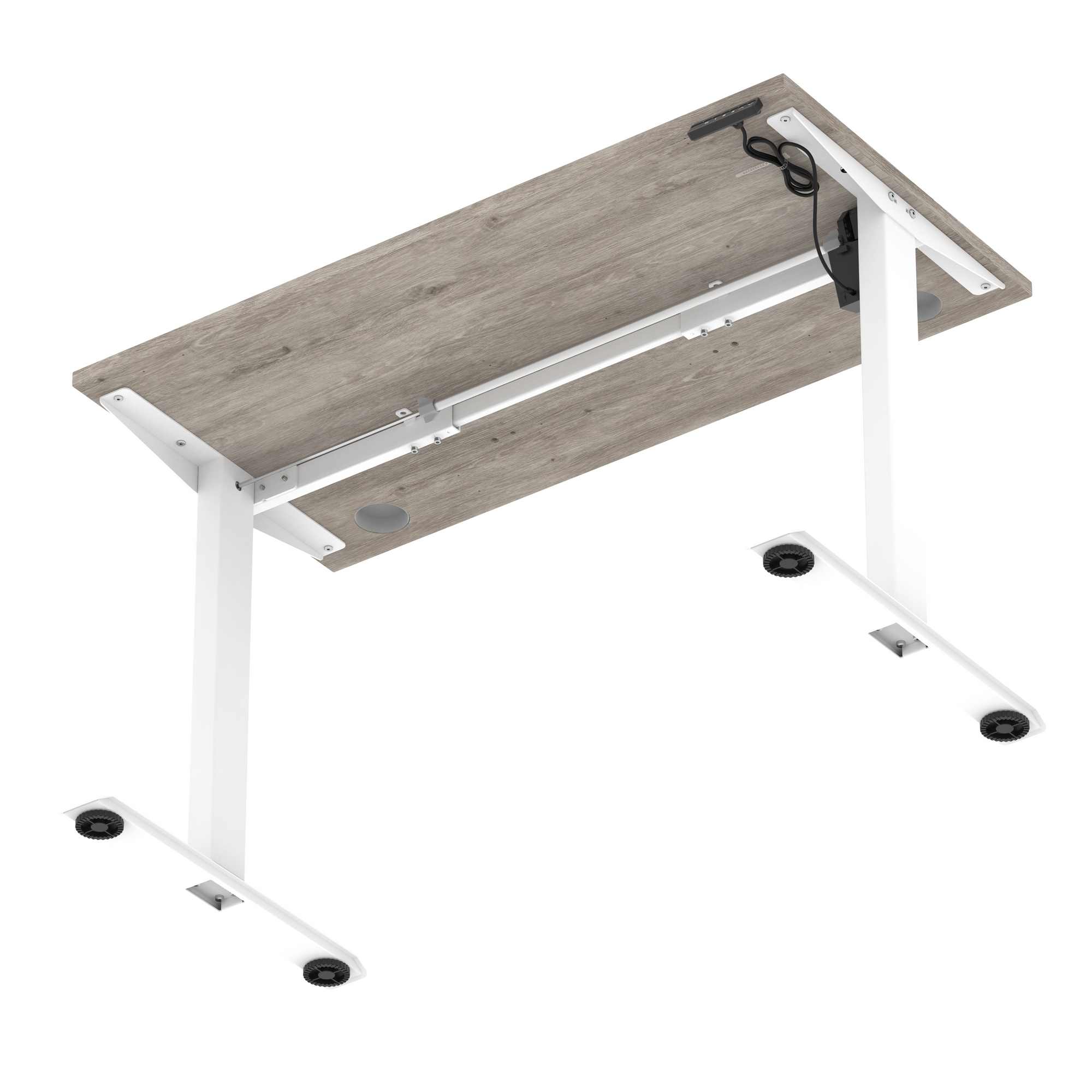 Grey Oak / White Frame