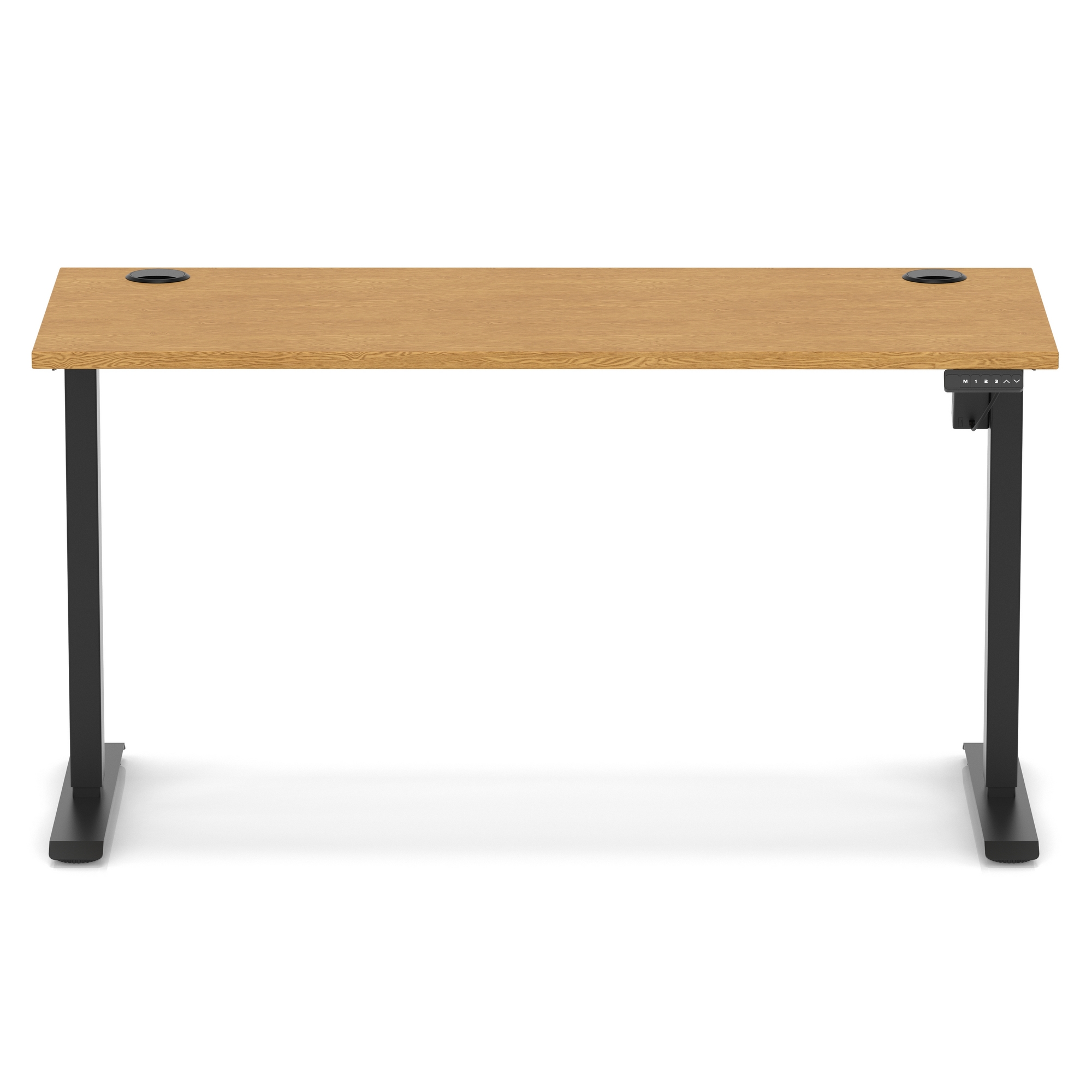 Oak / Black Frame