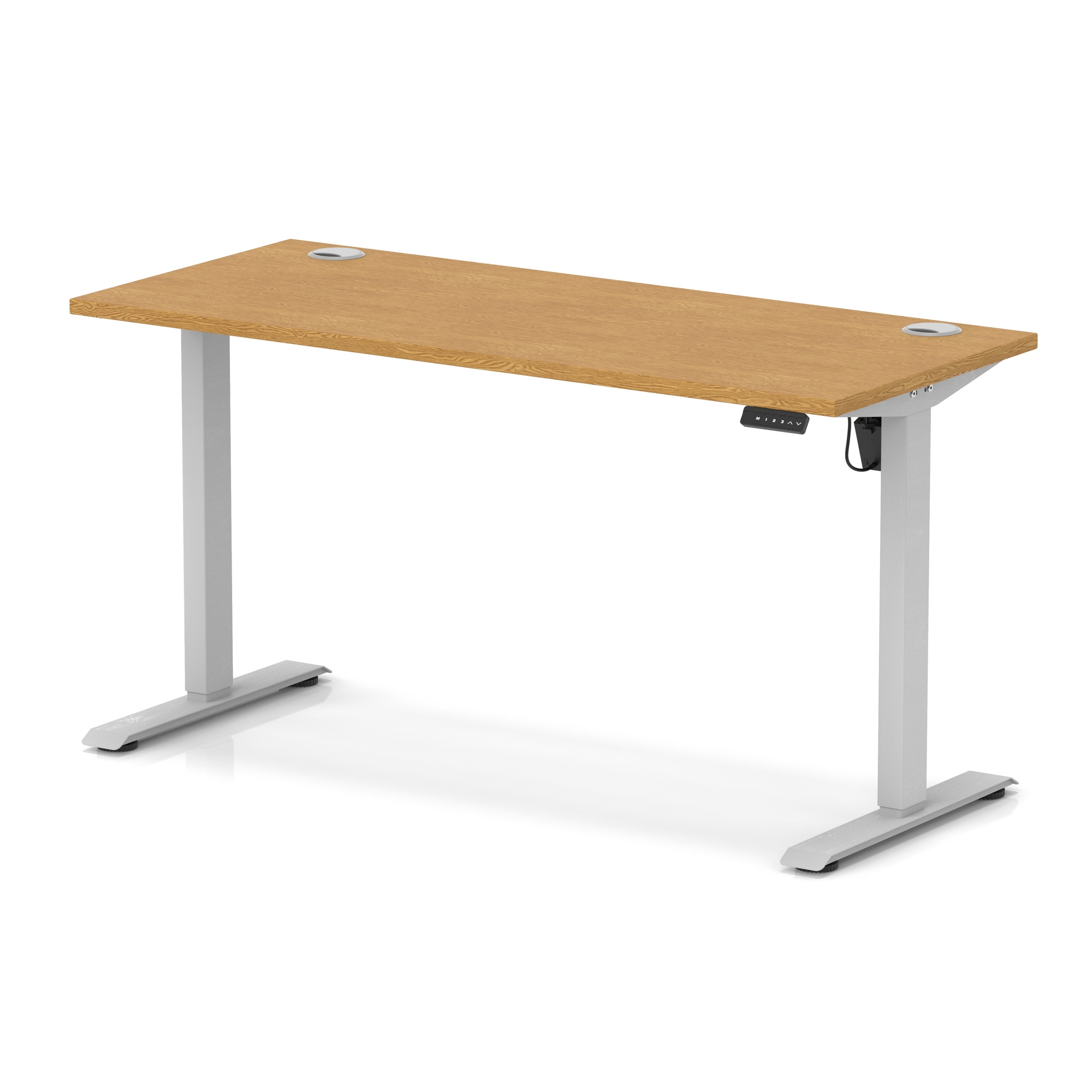 Oak / Silver Frame