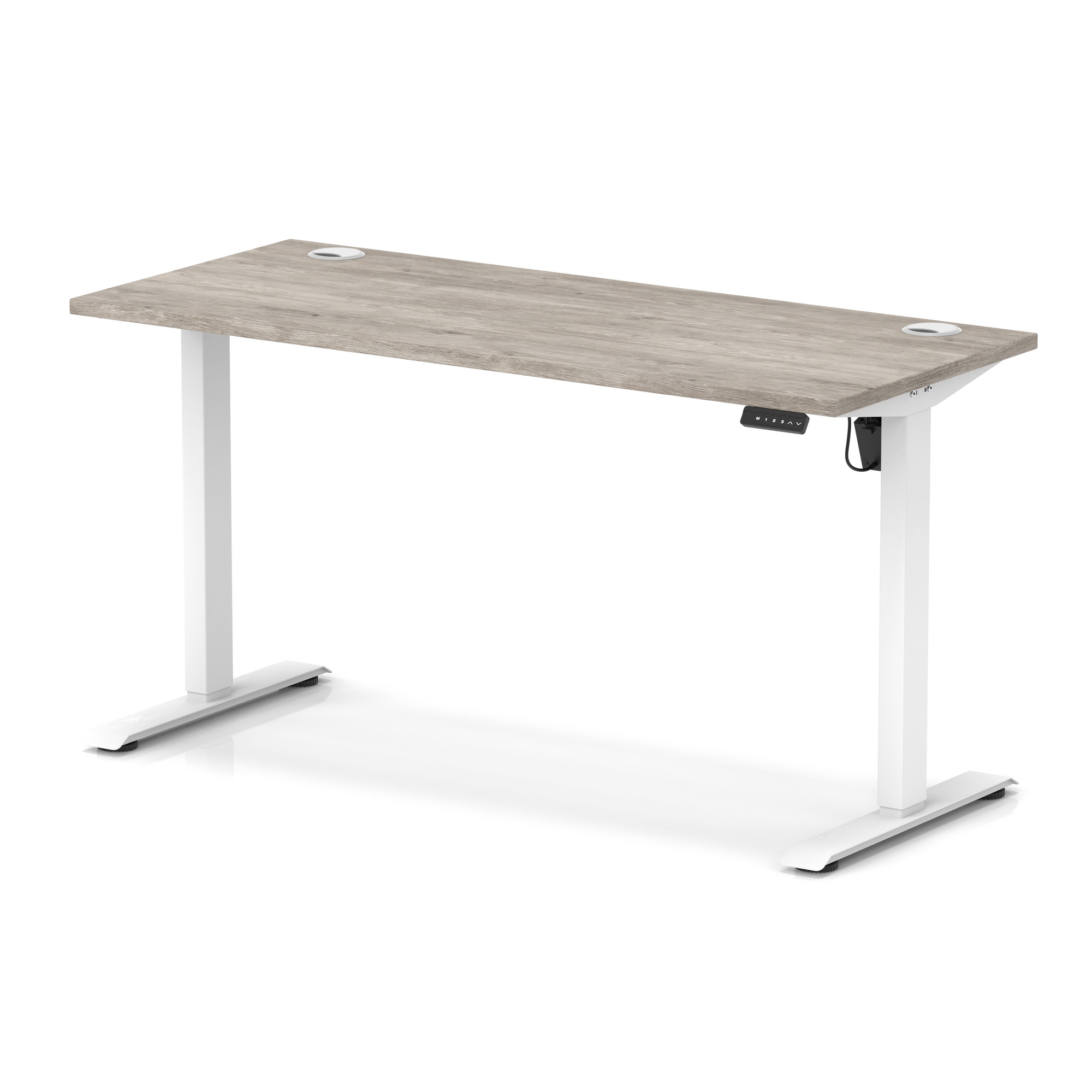 Grey Oak / White Frame