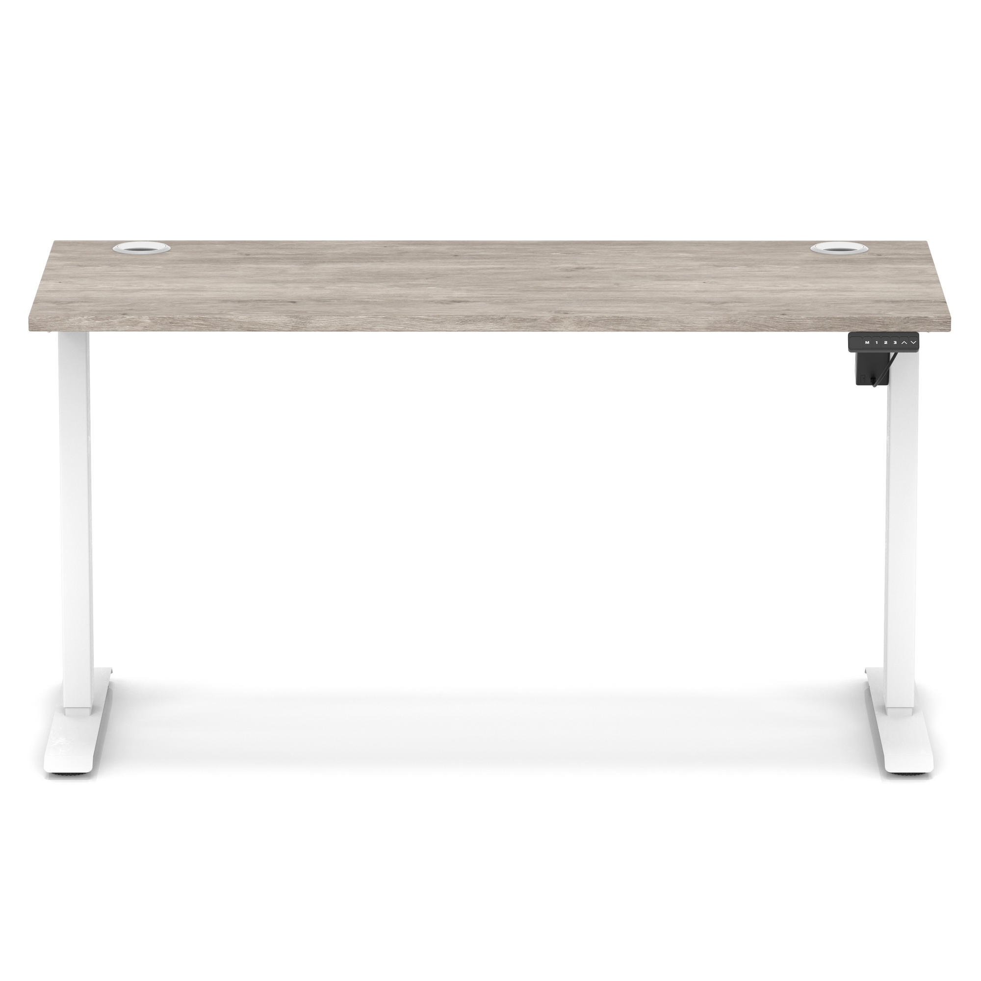 Grey Oak / White Frame