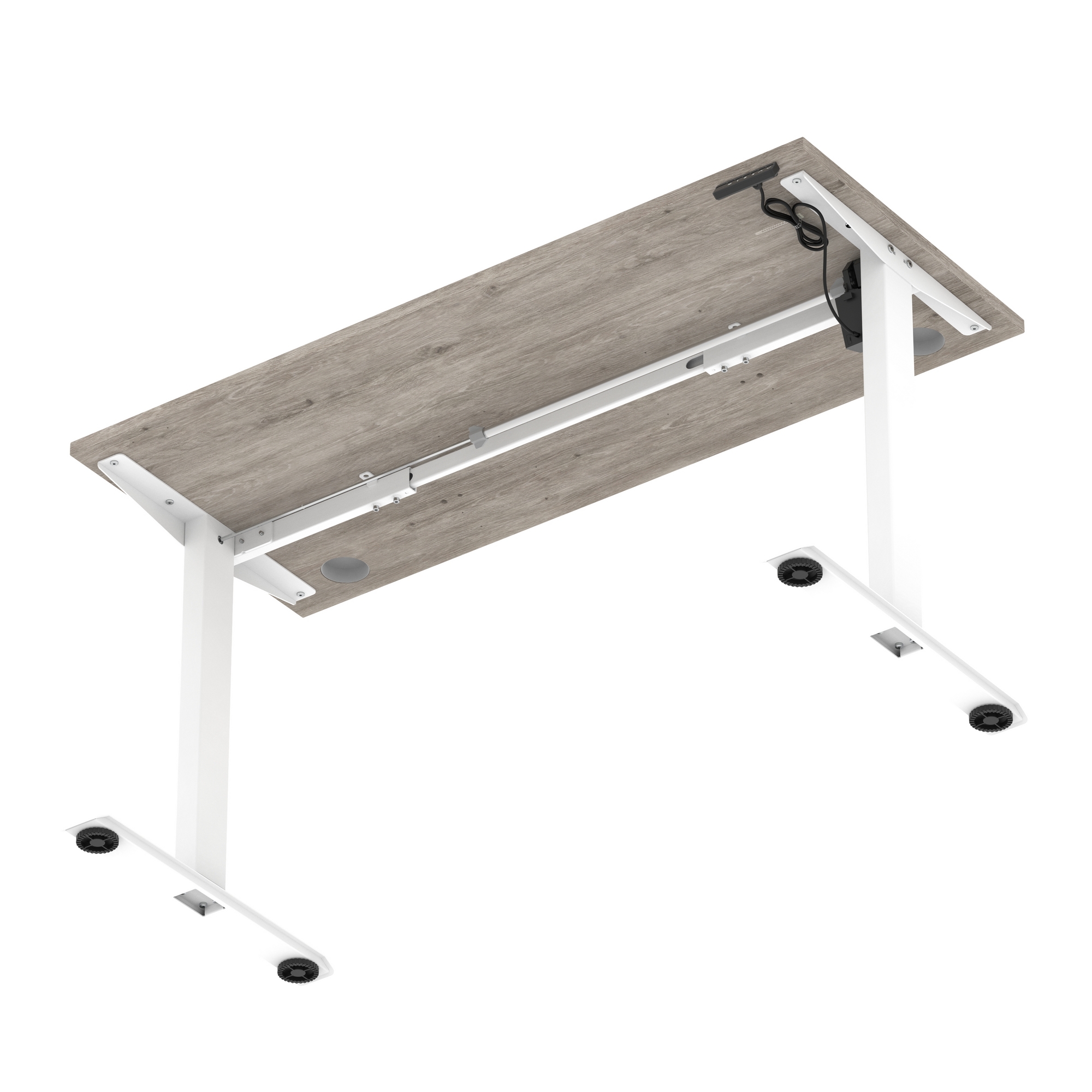 Grey Oak / White Frame