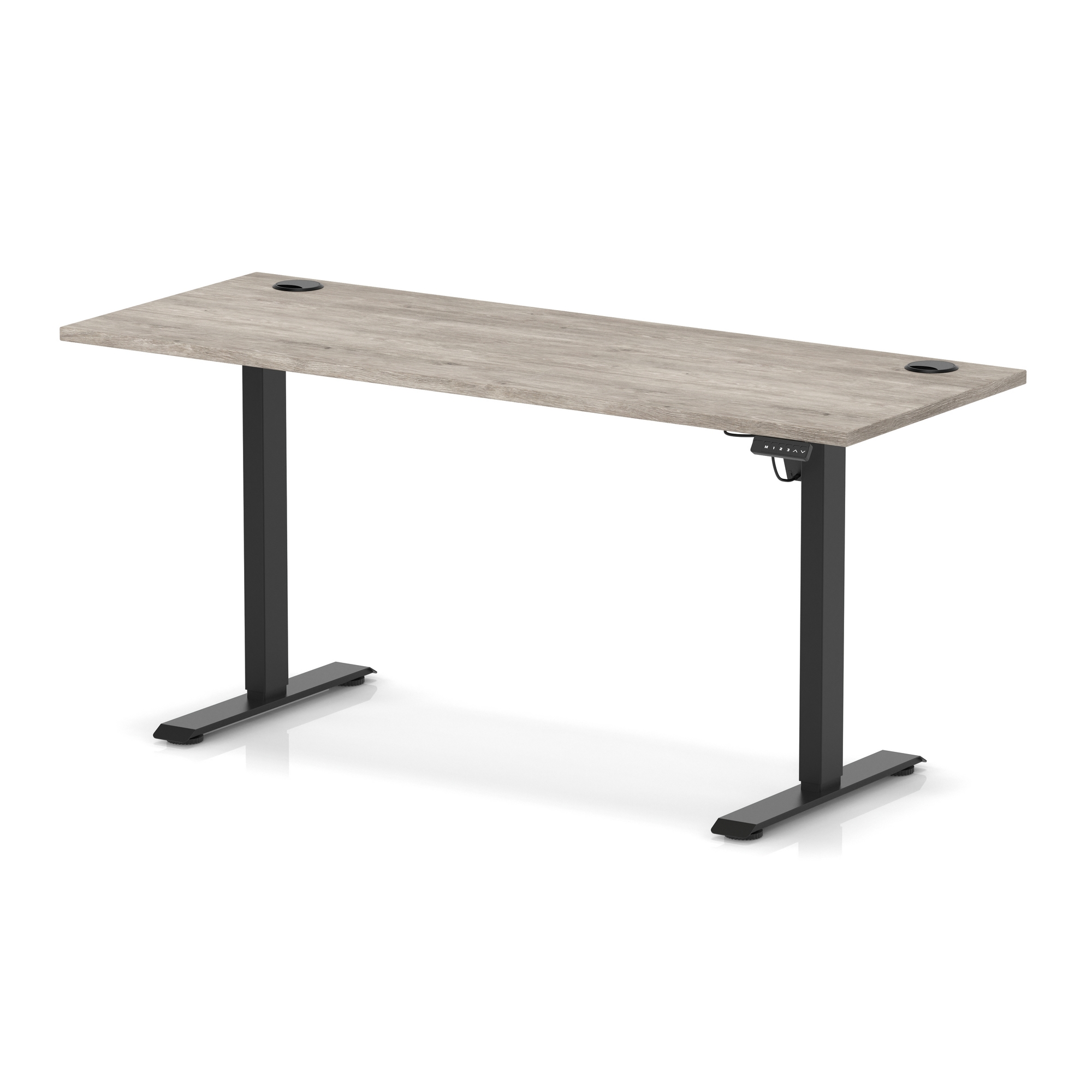 Grey Oak / Black Frame