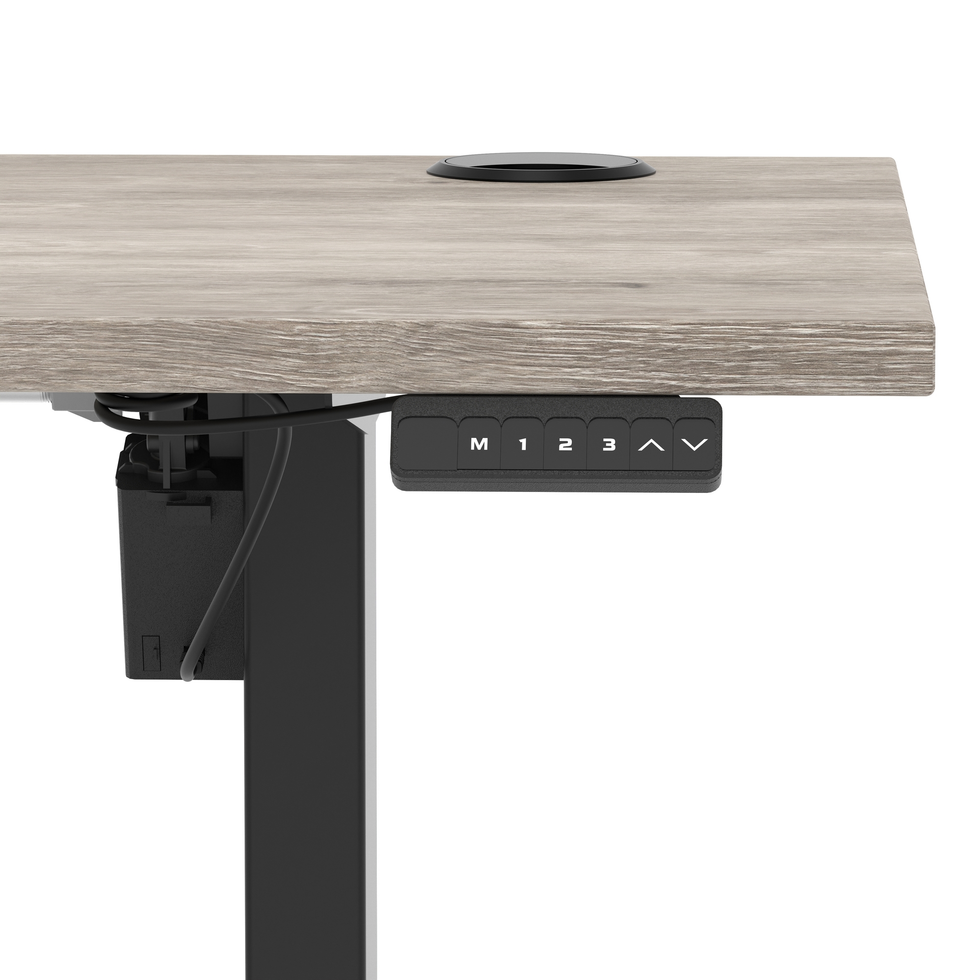 Grey Oak / Black Frame