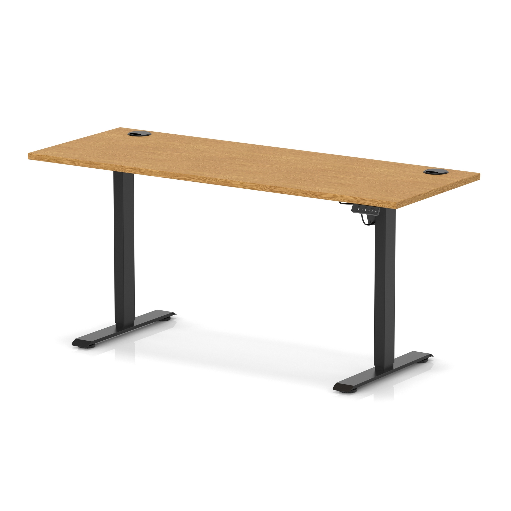 Oak / Black Frame