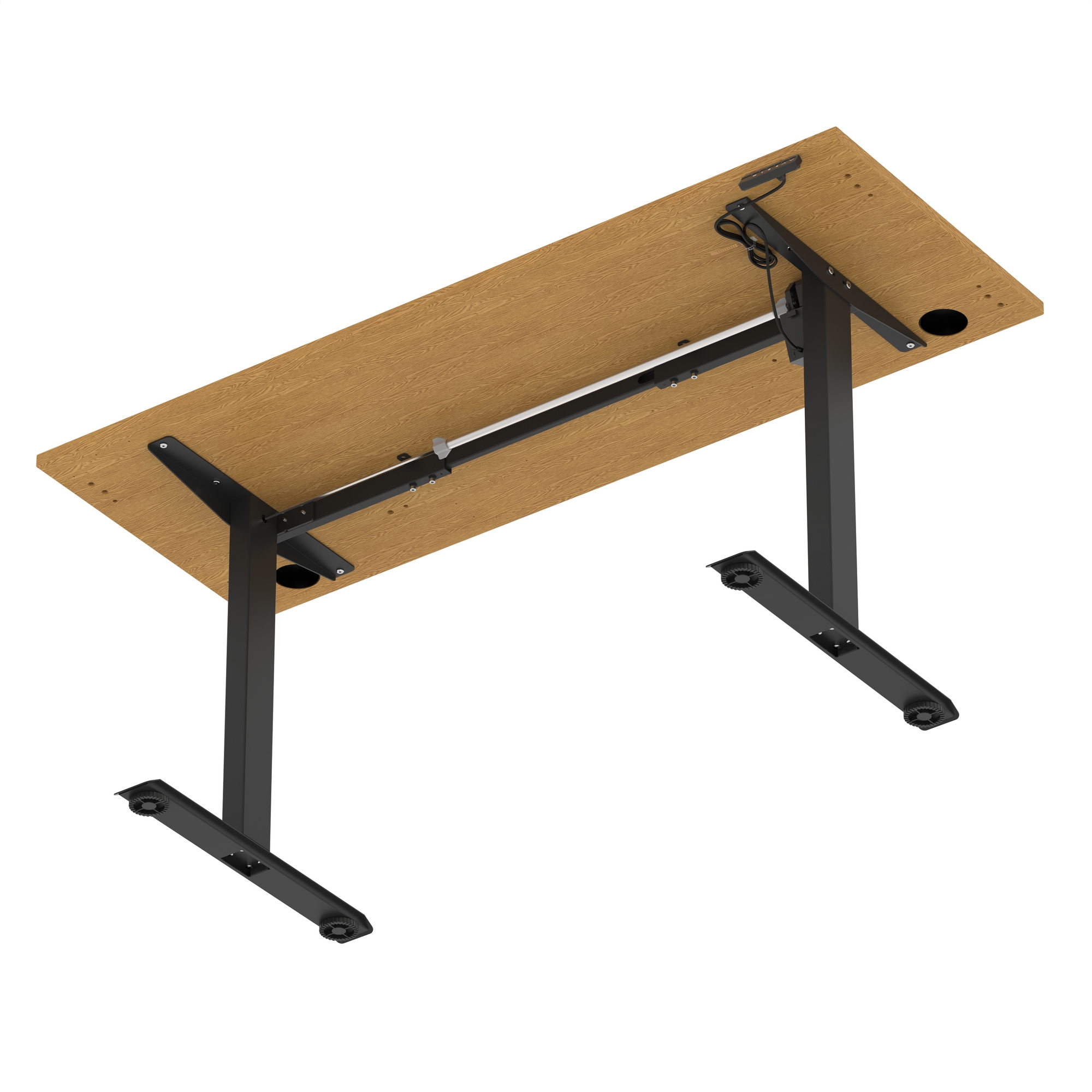 Oak / Black Frame