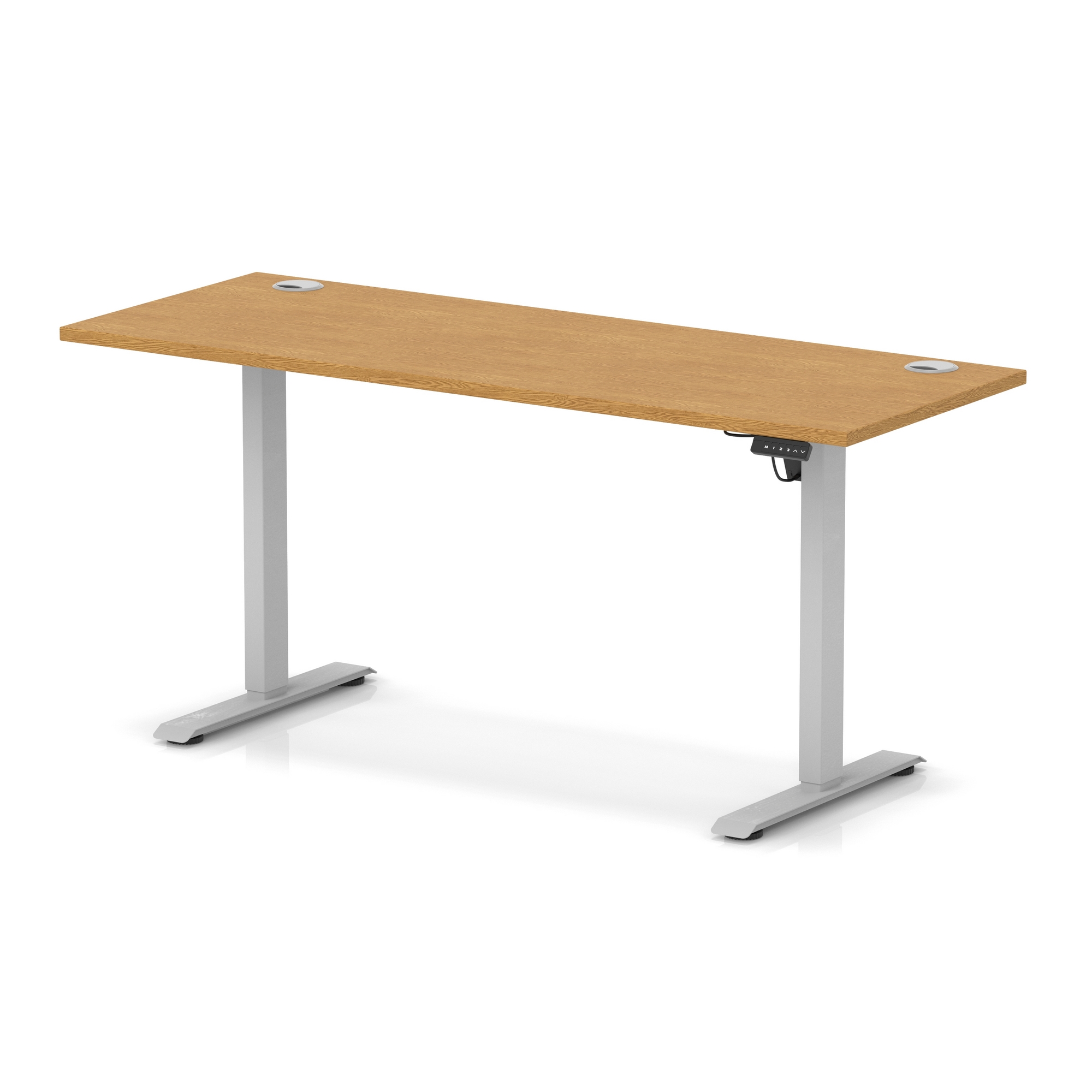Oak / Silver Frame