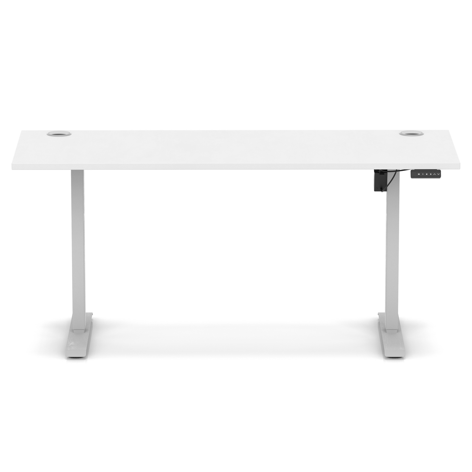 White / Silver Frame