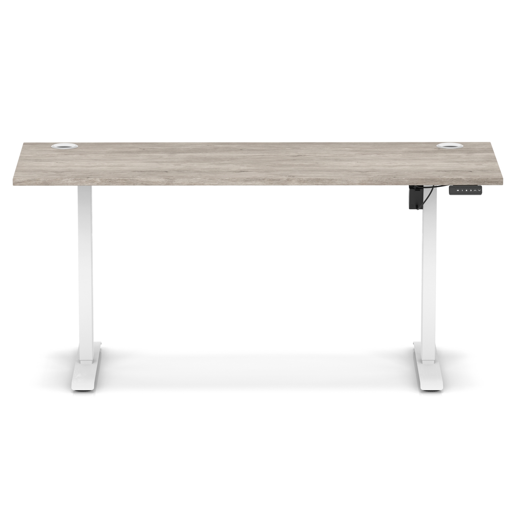 Grey Oak / White Frame