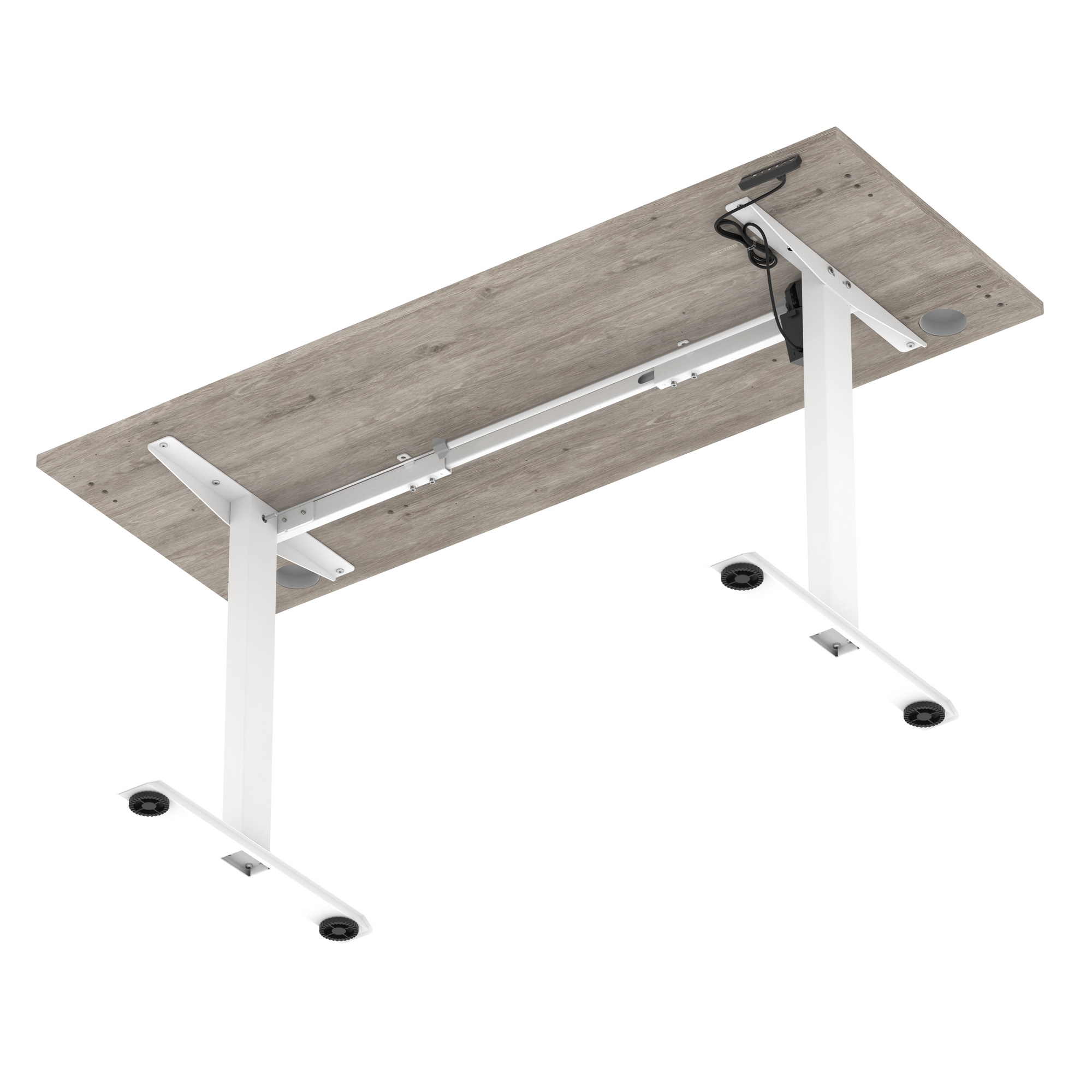 Grey Oak / White Frame