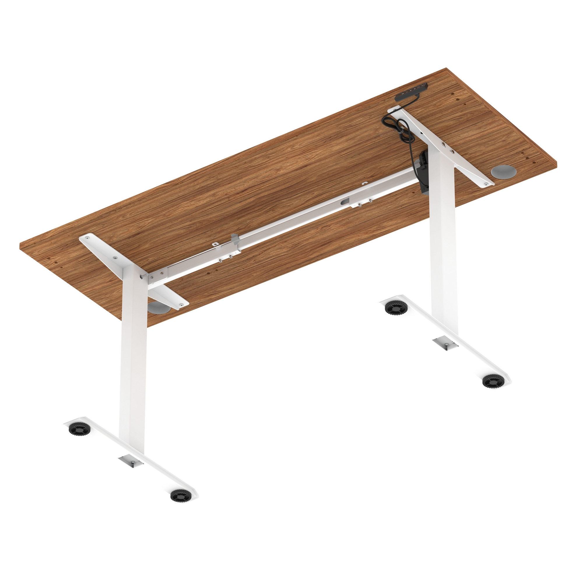Walnut / White Frame