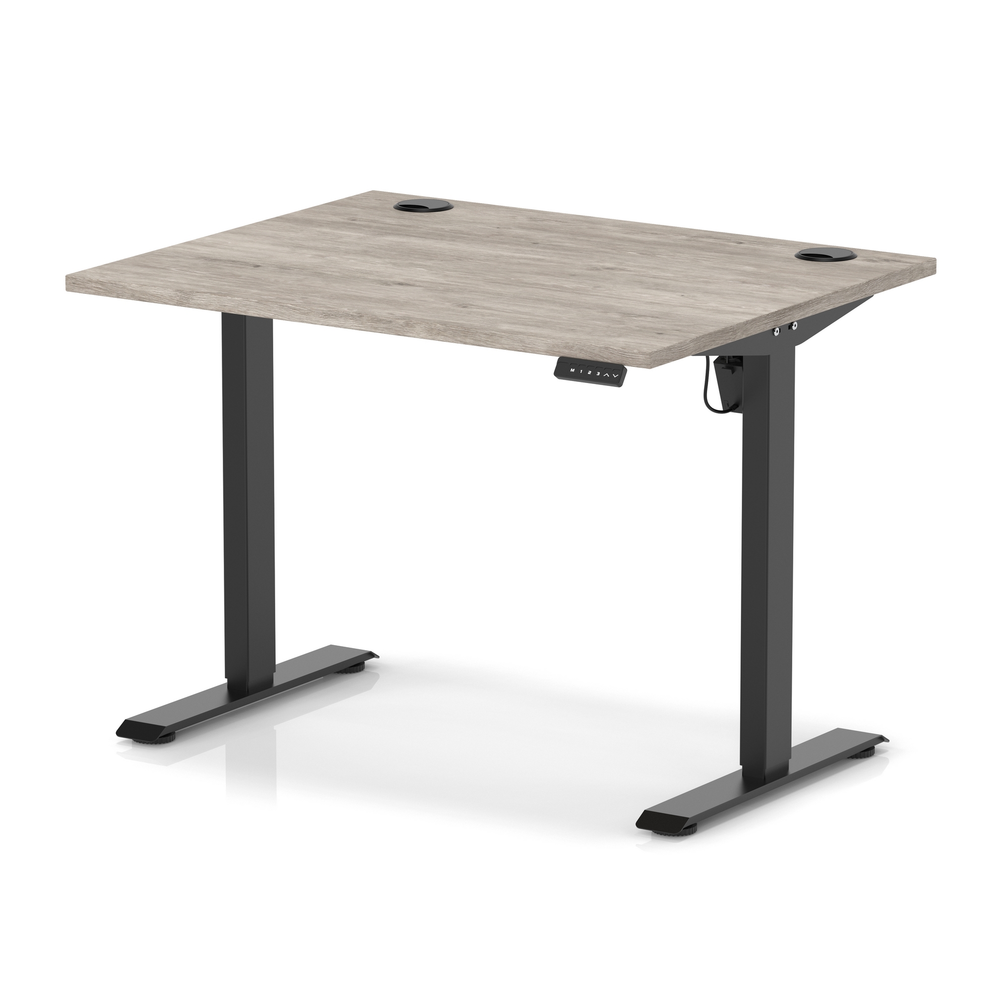 Grey Oak / Black Frame