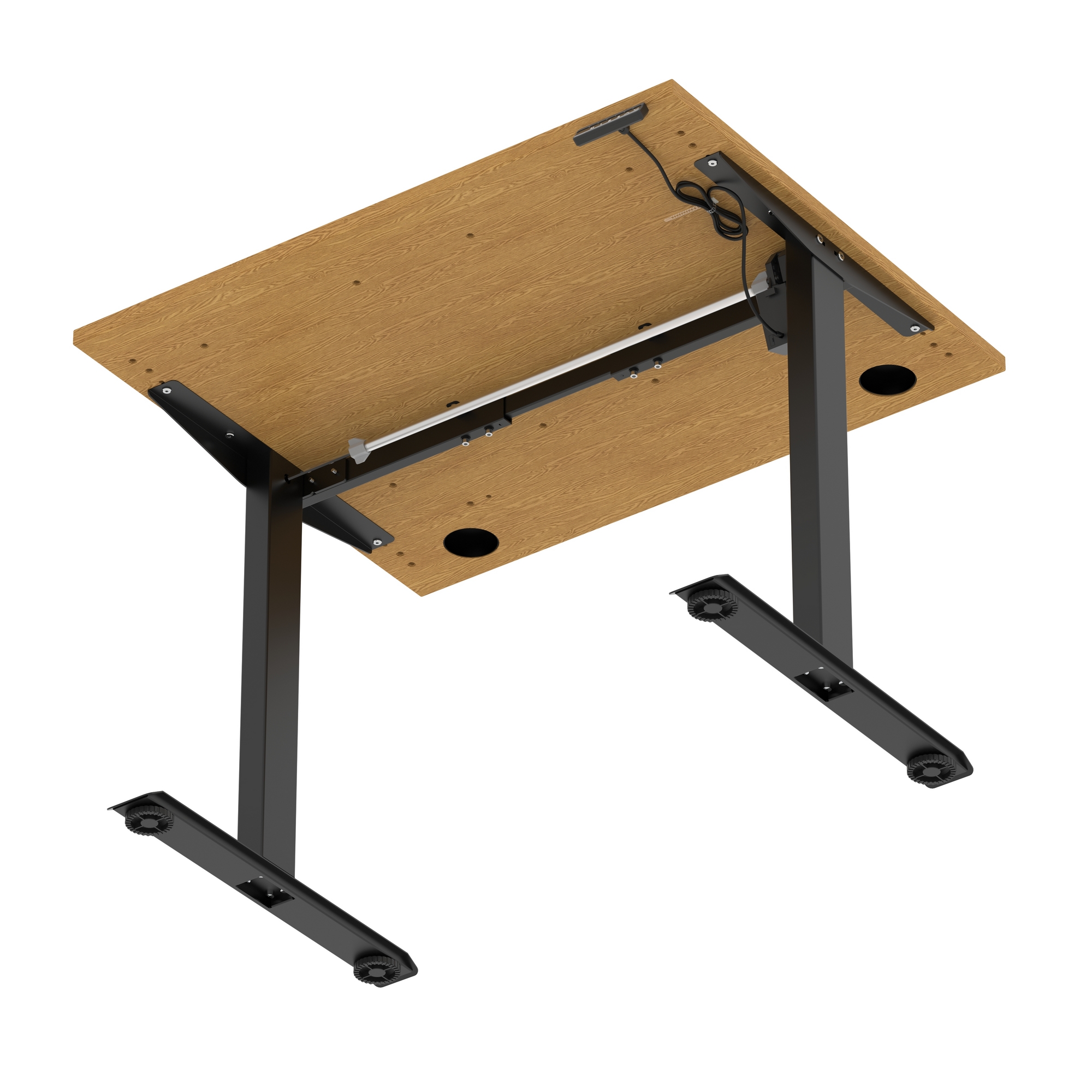 Oak / Black Frame