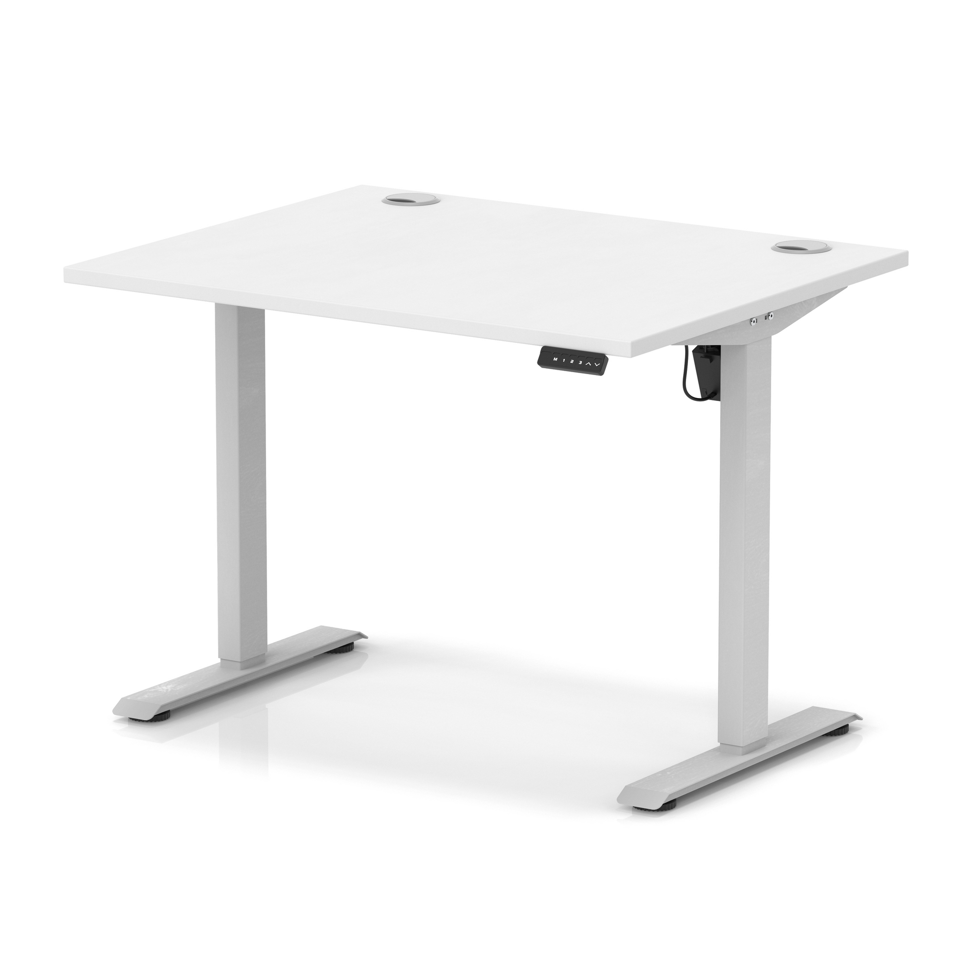 White / Silver Frame