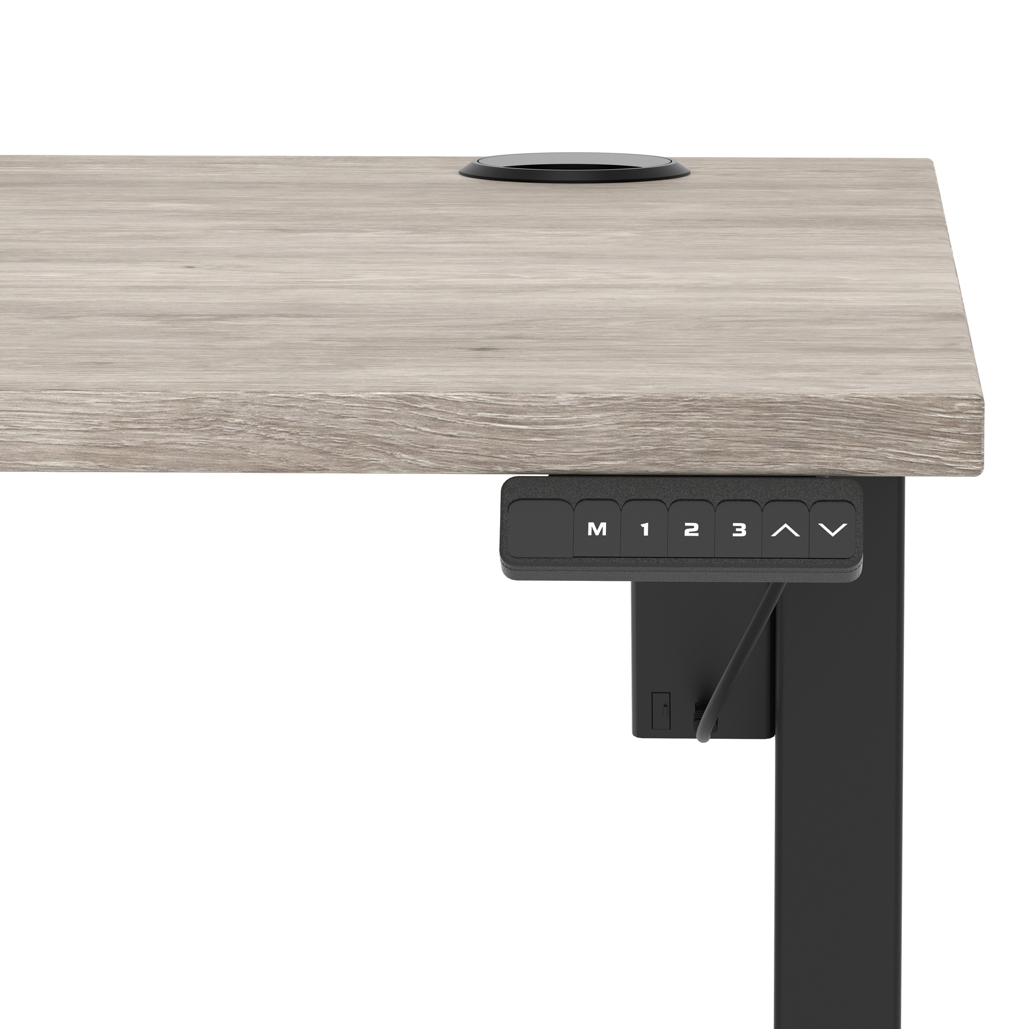 Grey Oak / Black Frame