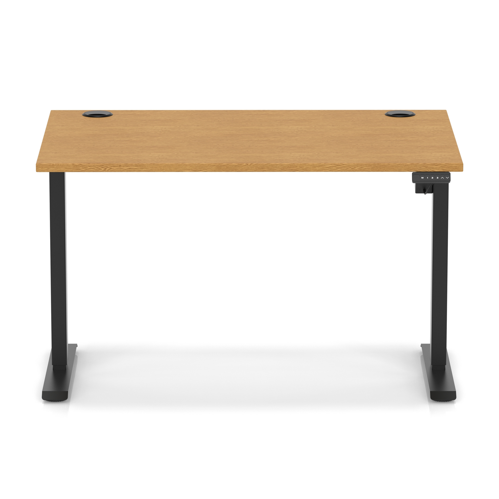 Oak / Black Frame