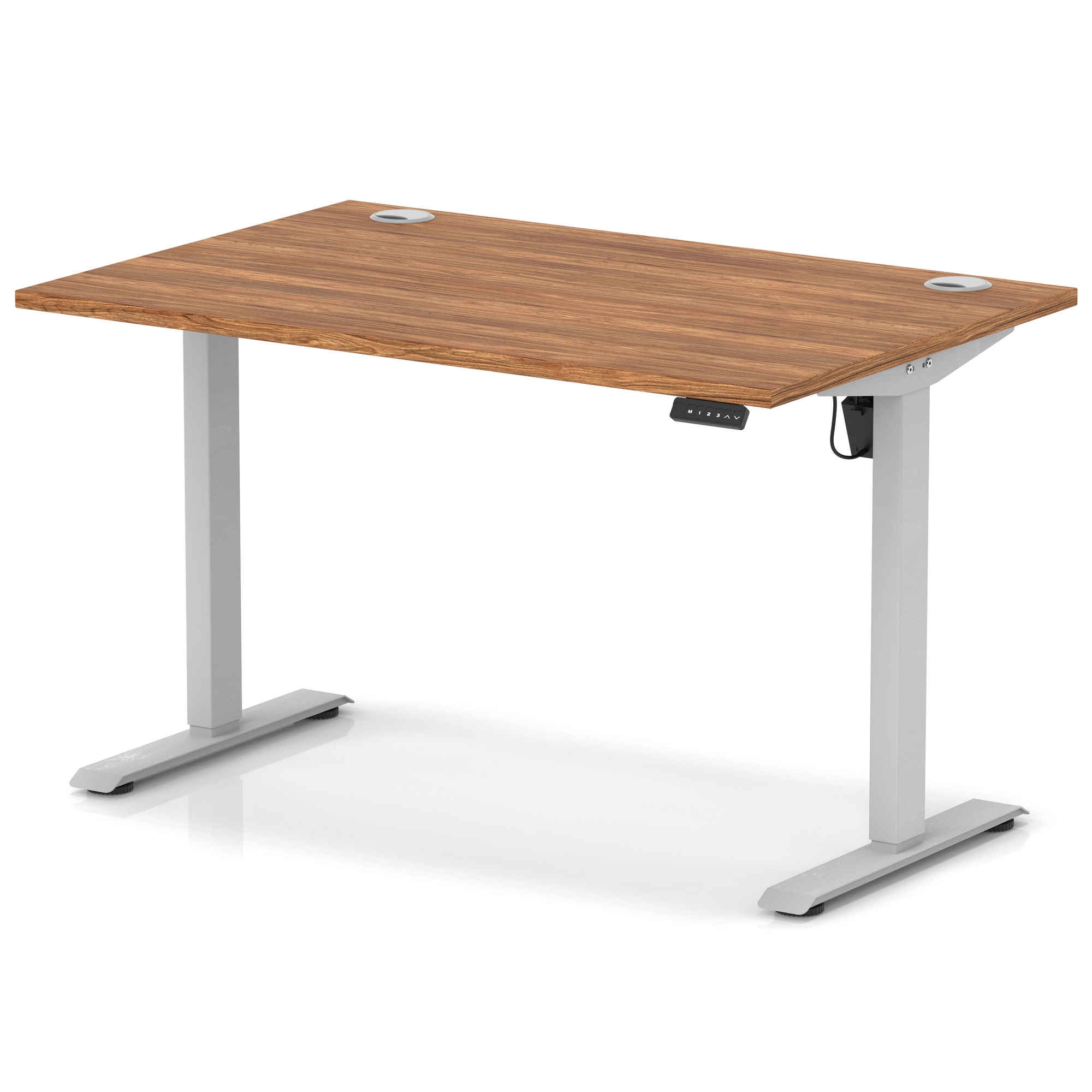 Walnut / Silver Frame