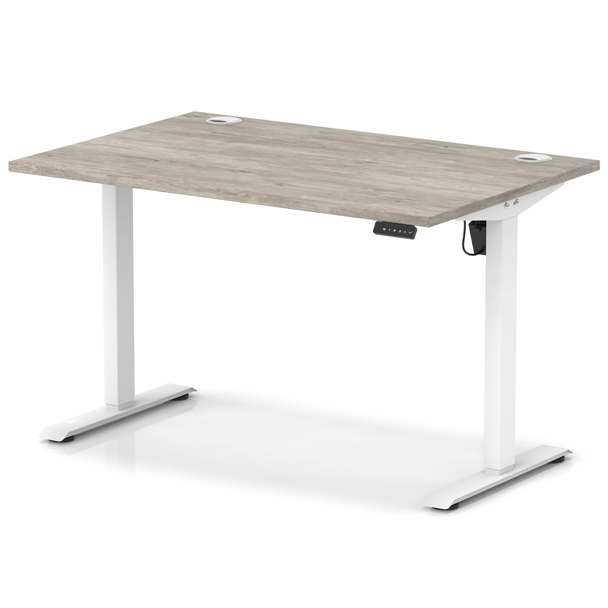 Grey Oak / White Frame
