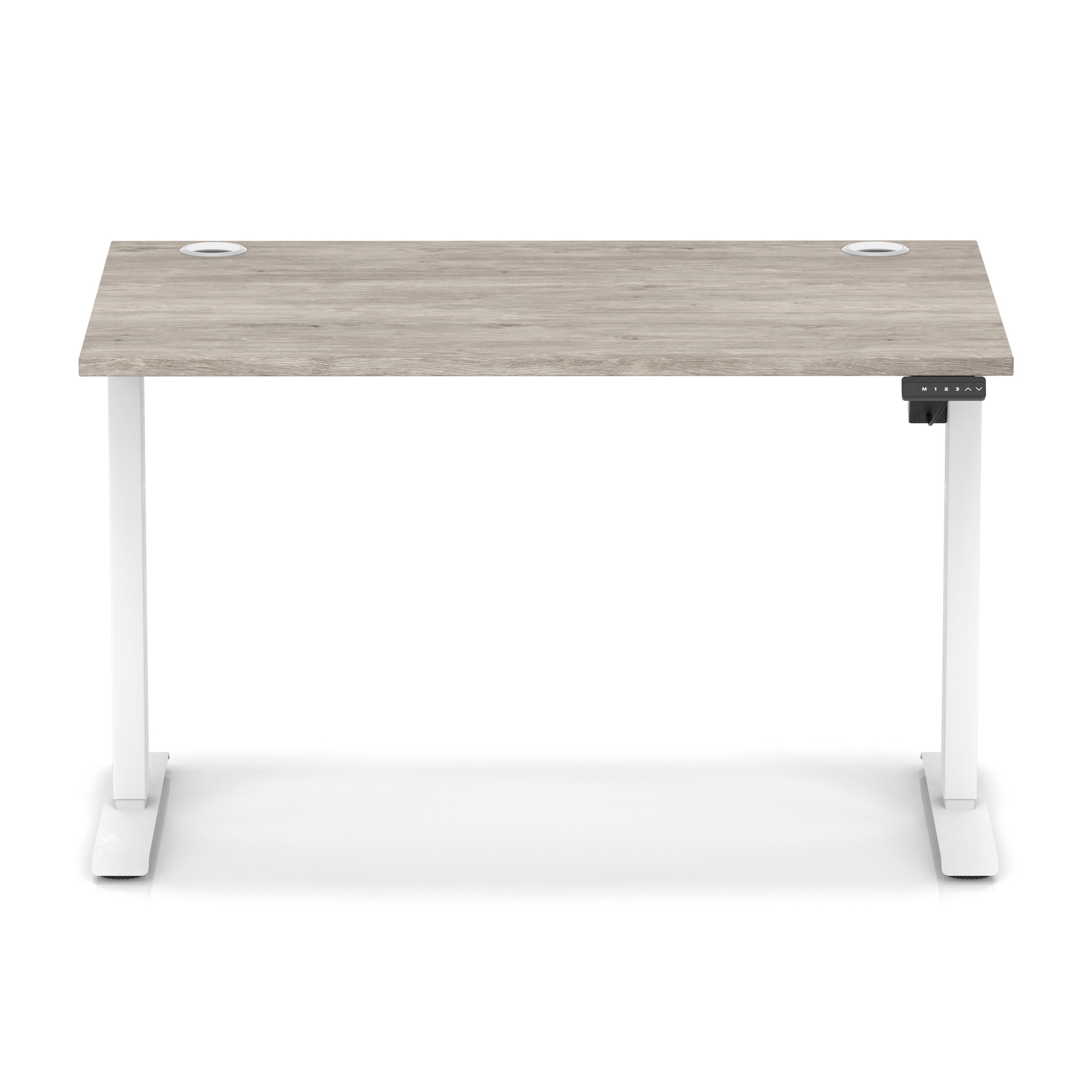 Grey Oak / White Frame
