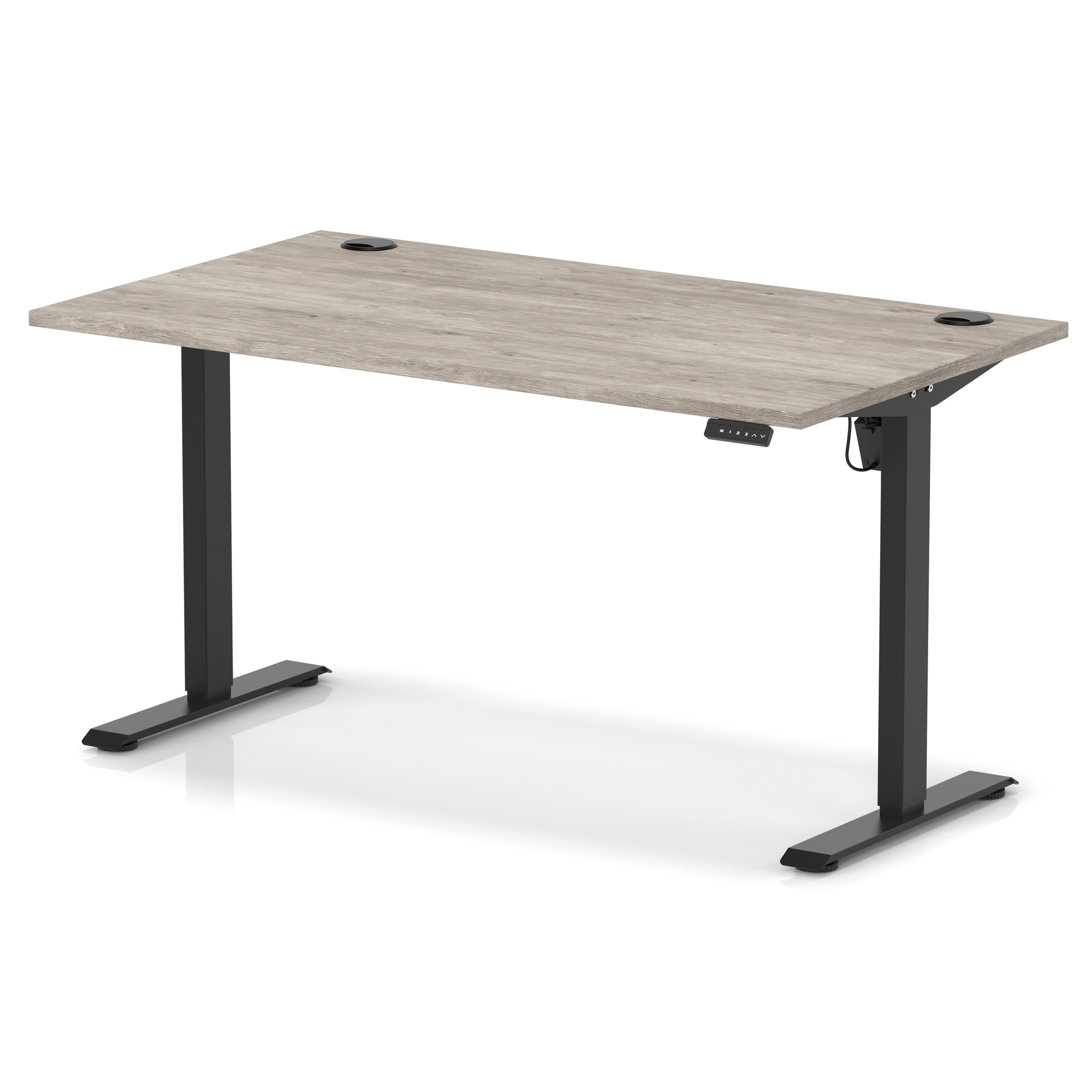 Grey Oak / Black Frame
