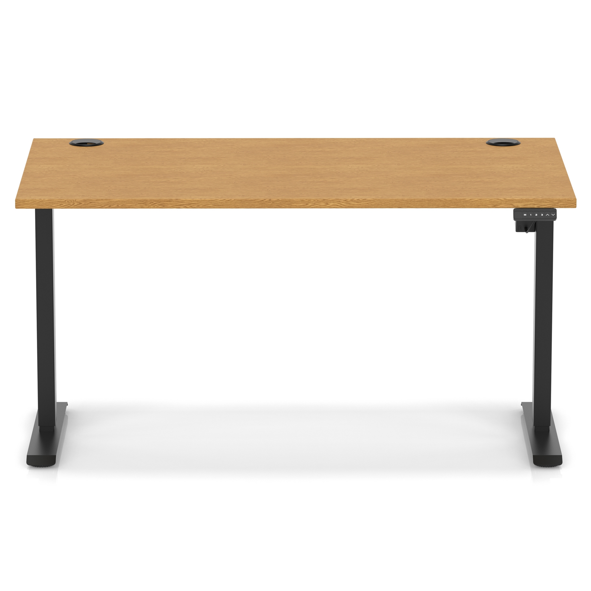 Oak / Black Frame