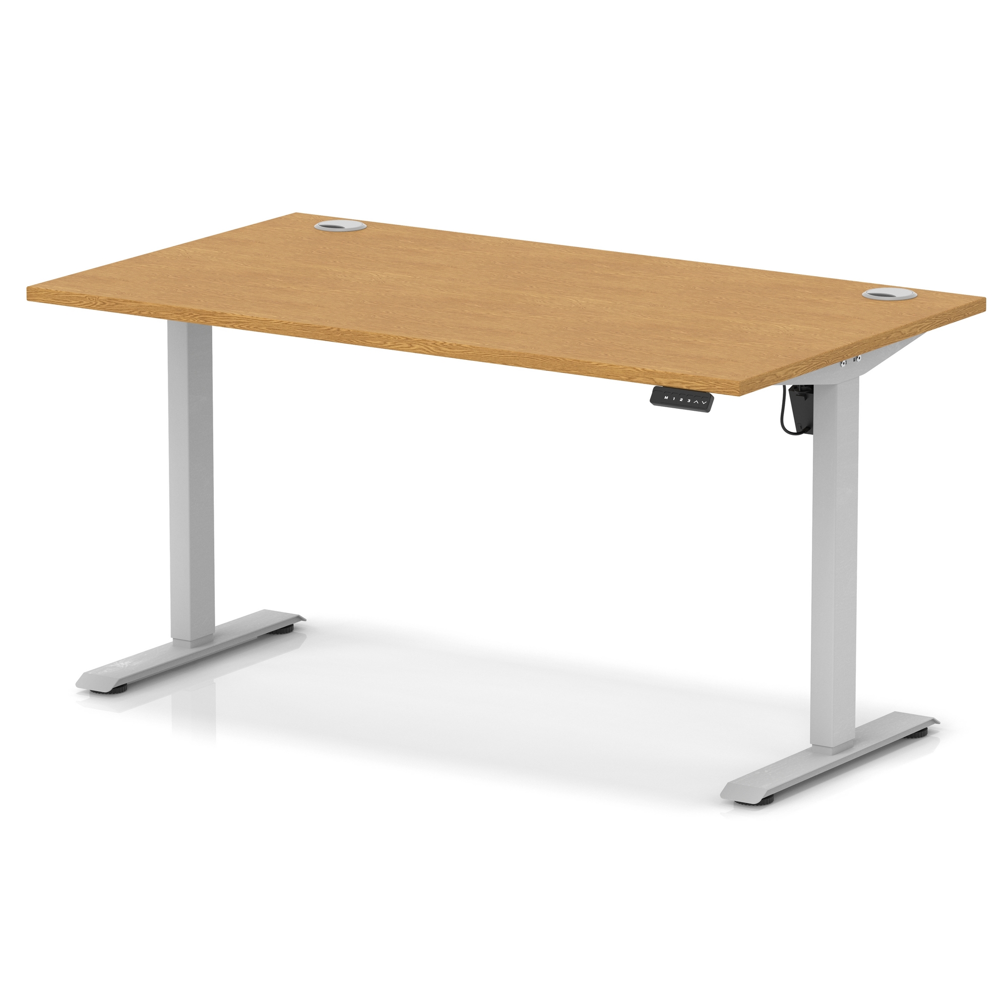 Oak / Silver Frame