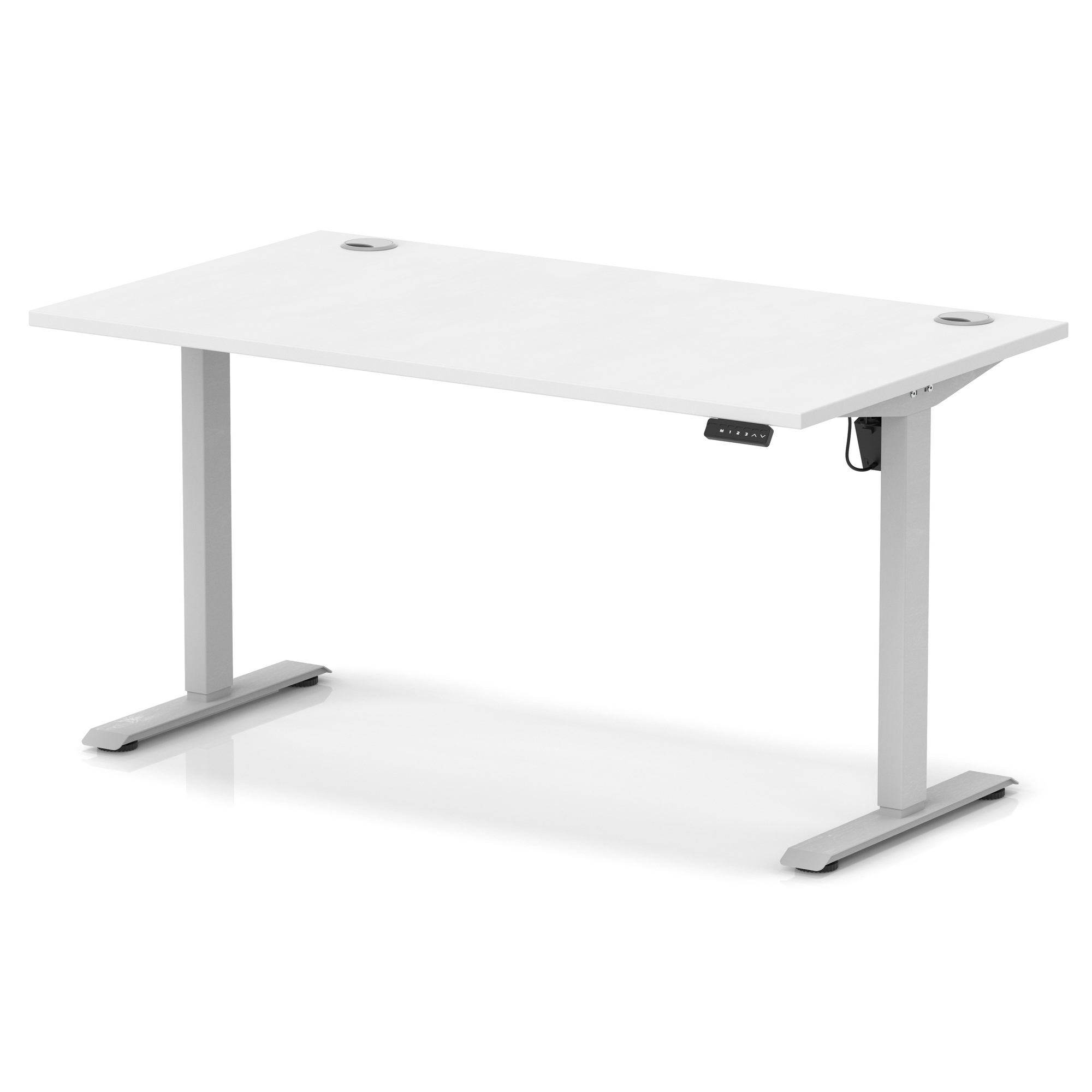 White / Silver Frame