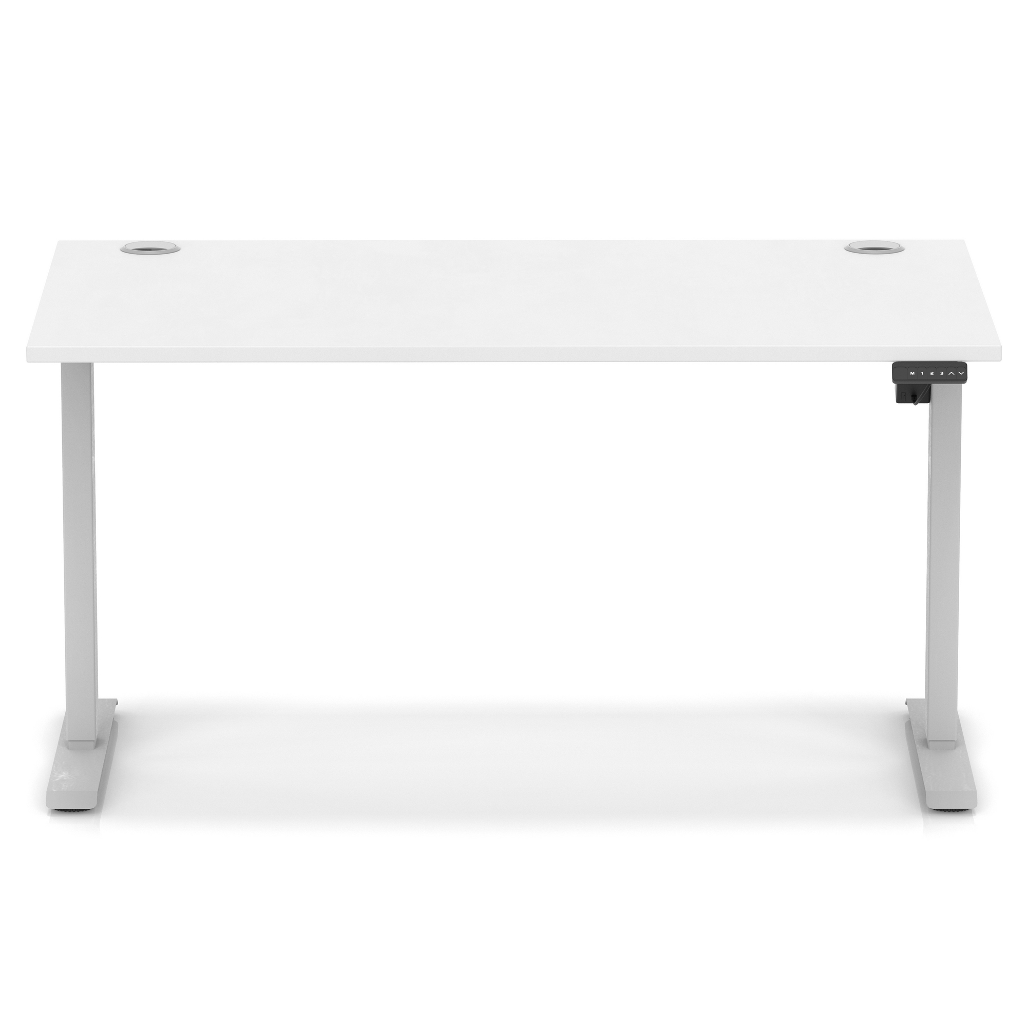 White / Silver Frame