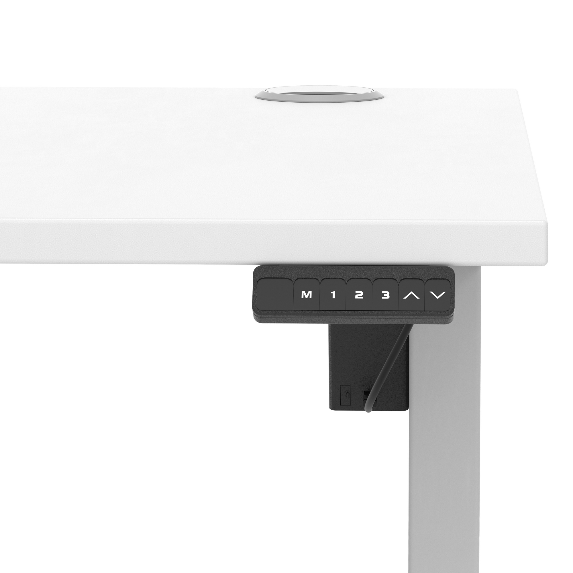 White / Silver Frame