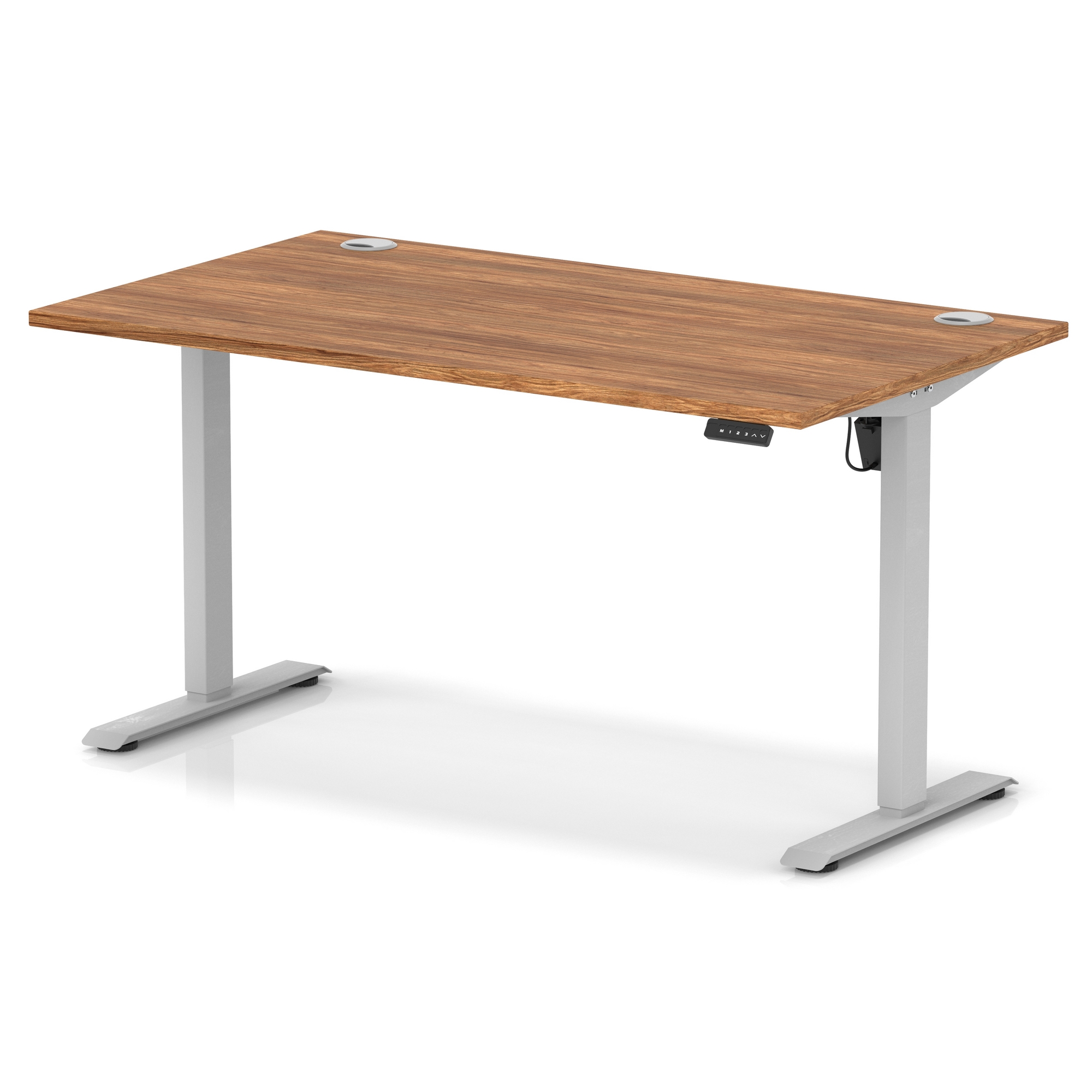 Walnut / Silver Frame