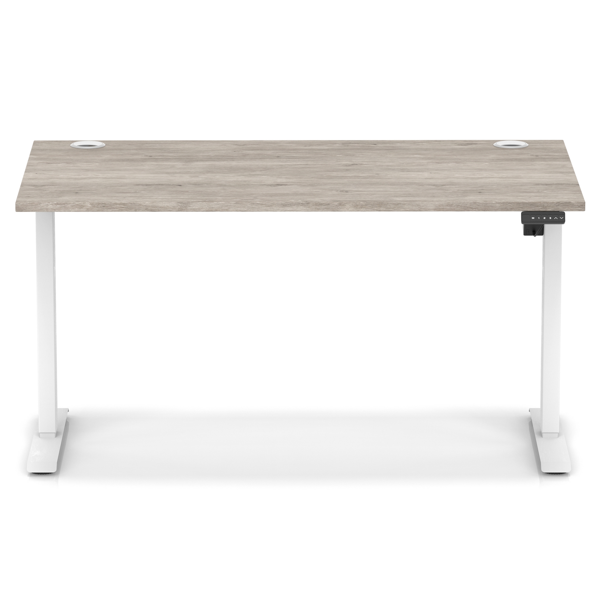 Grey Oak / White Frame
