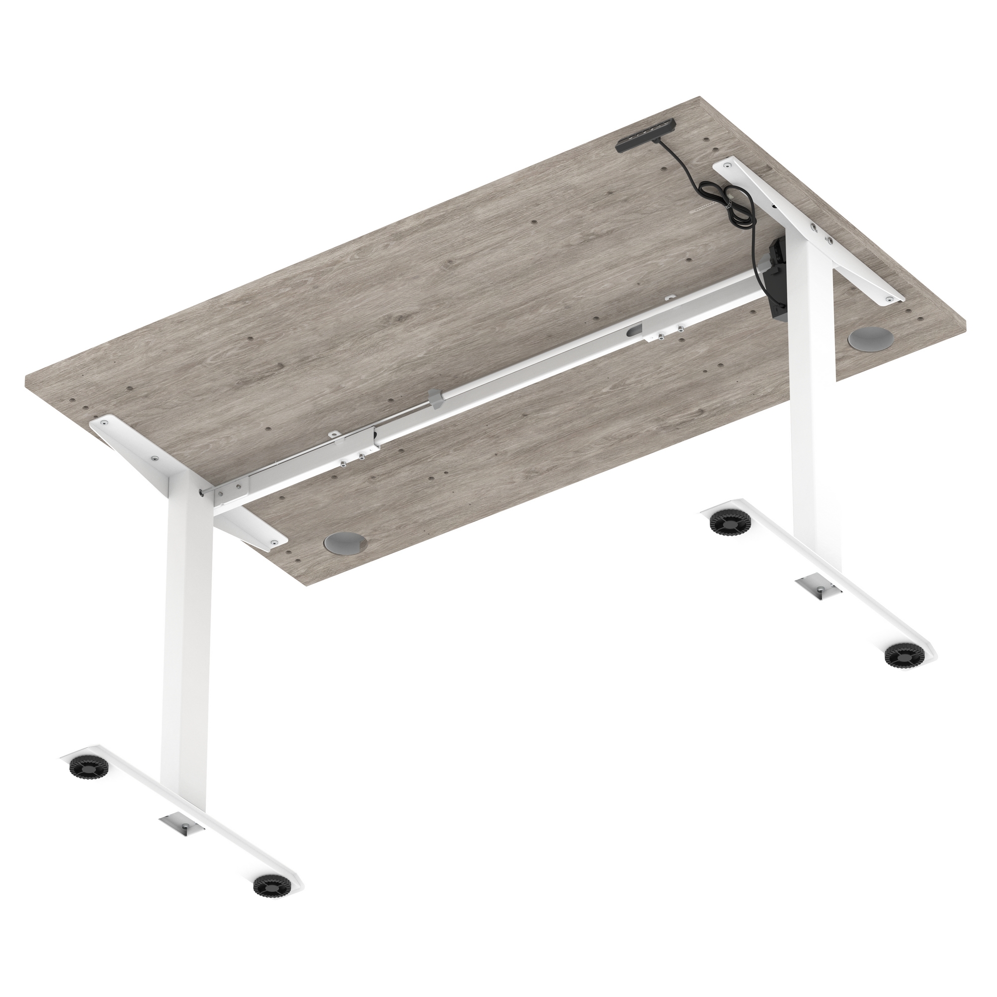 Grey Oak / White Frame