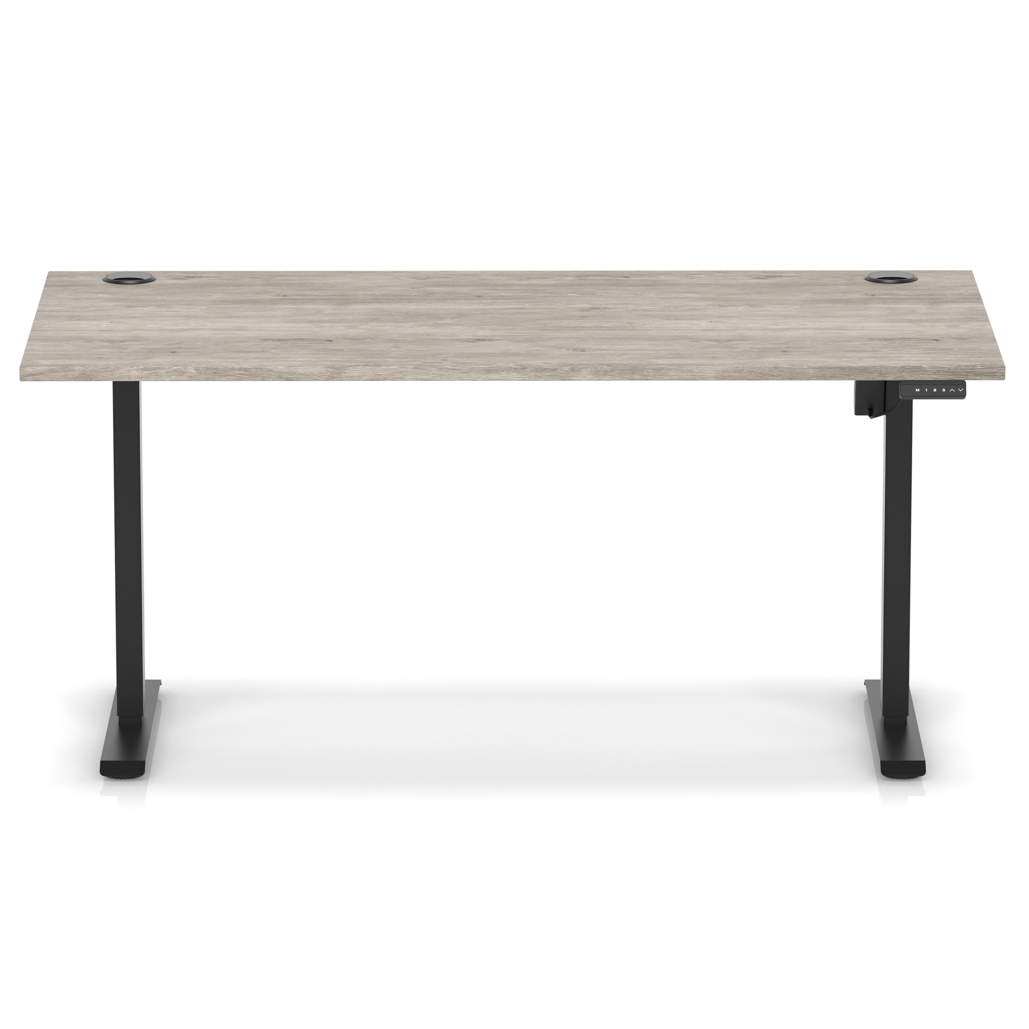 Grey Oak / Black Frame