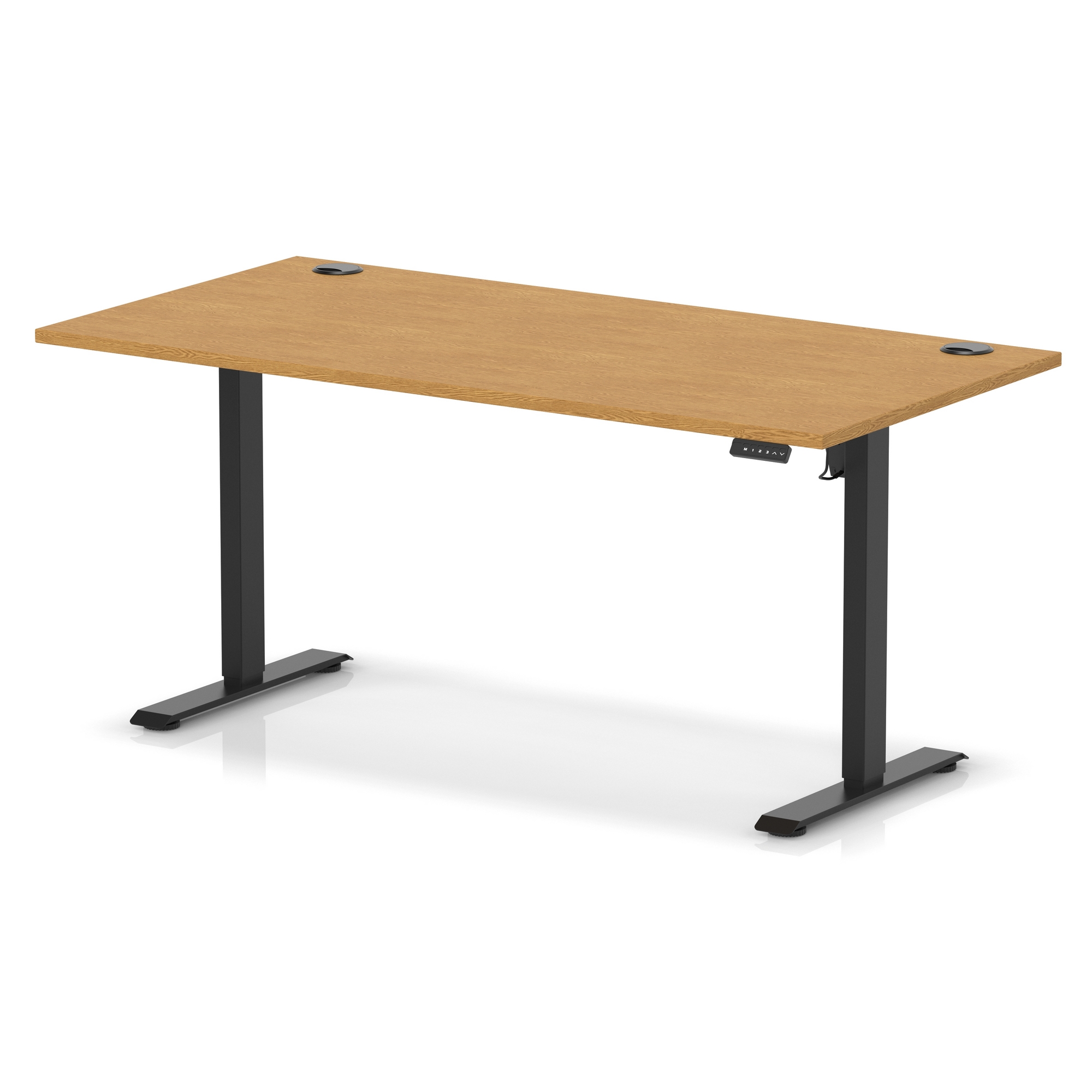 Oak / Black Frame