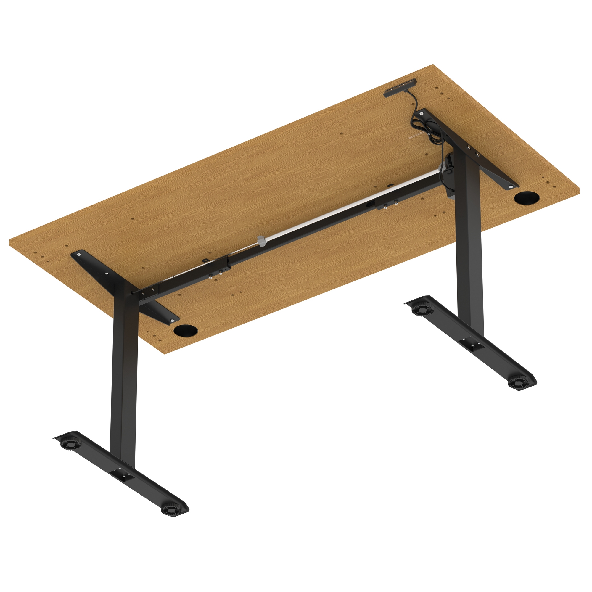 Oak / Black Frame