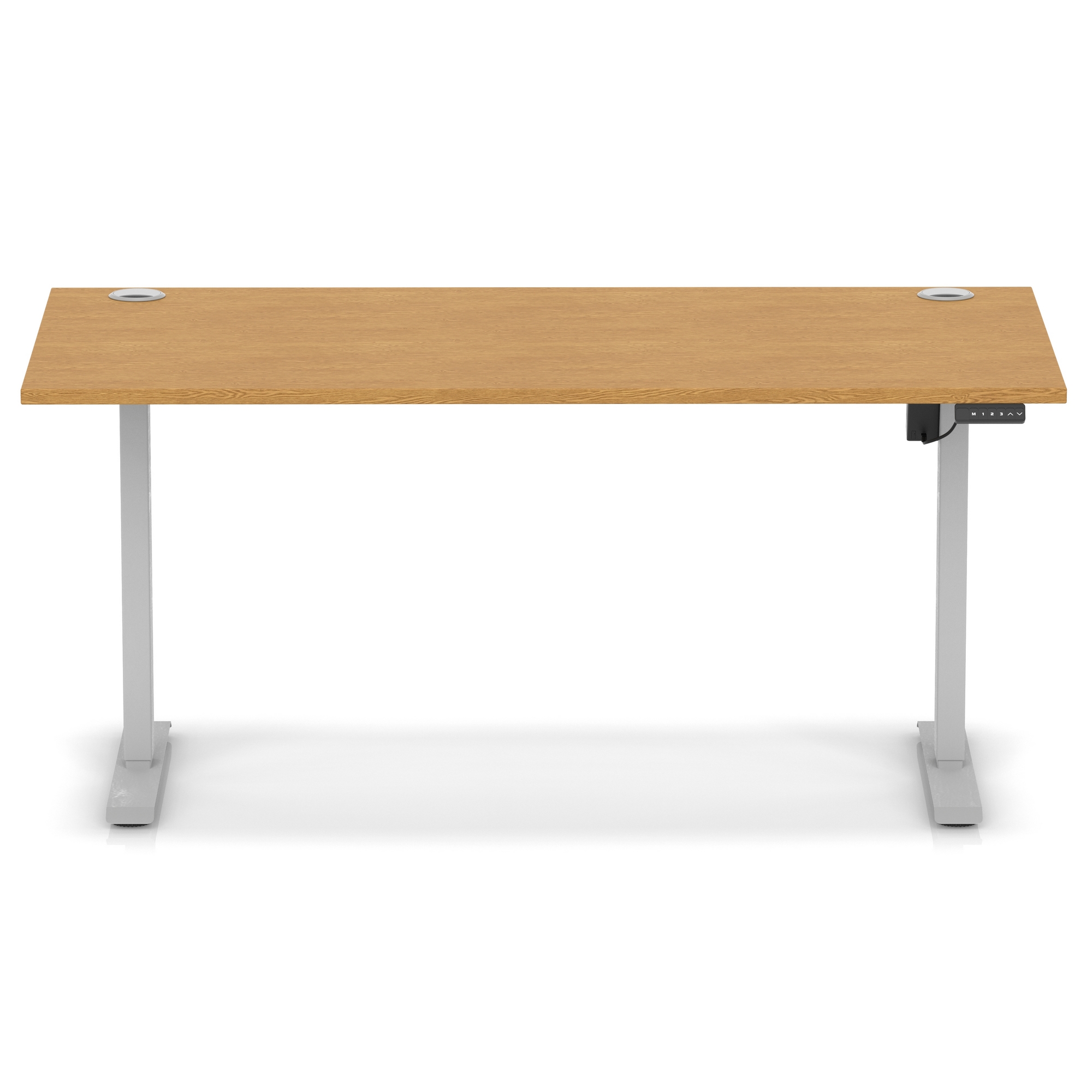Oak / Silver Frame