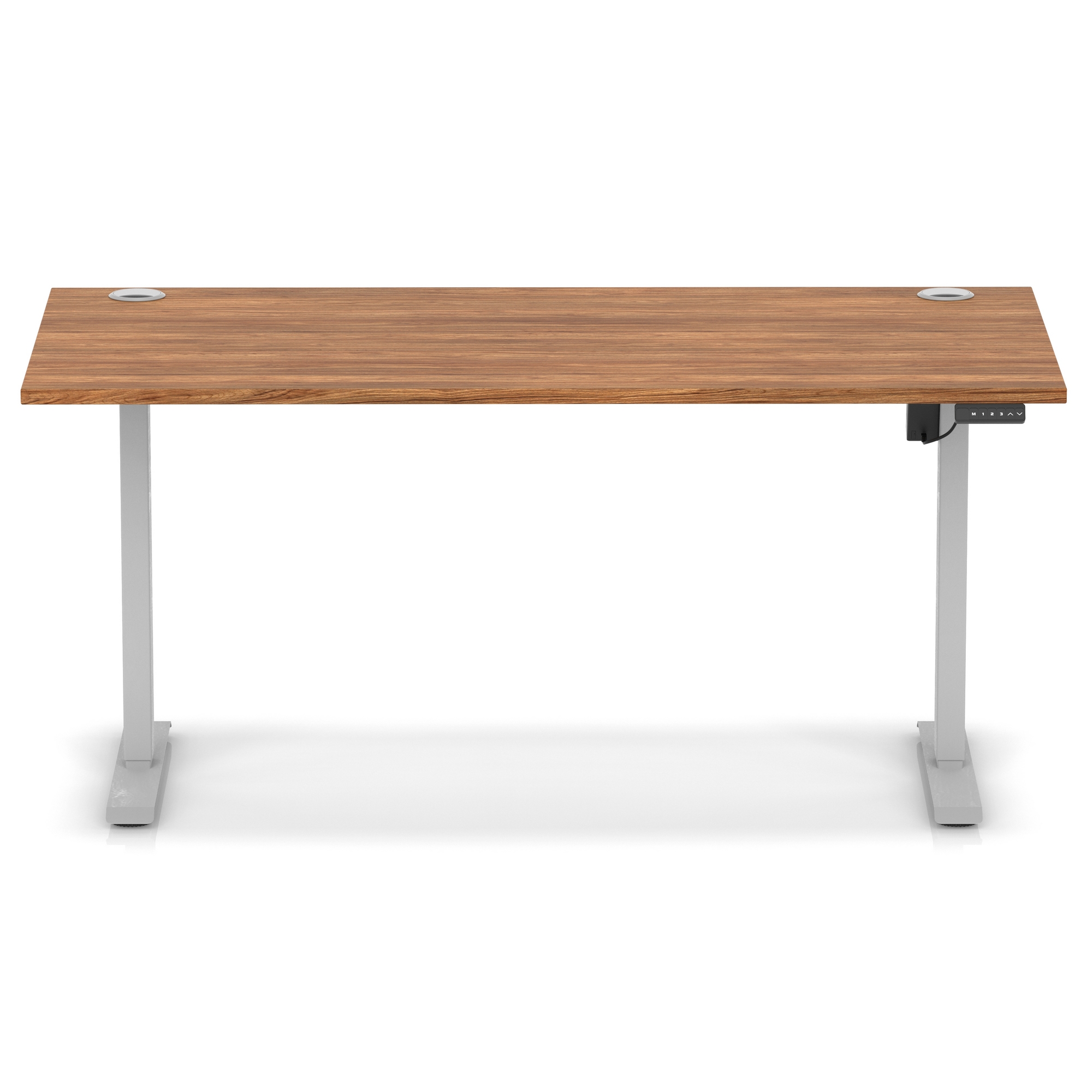 Walnut / Silver Frame