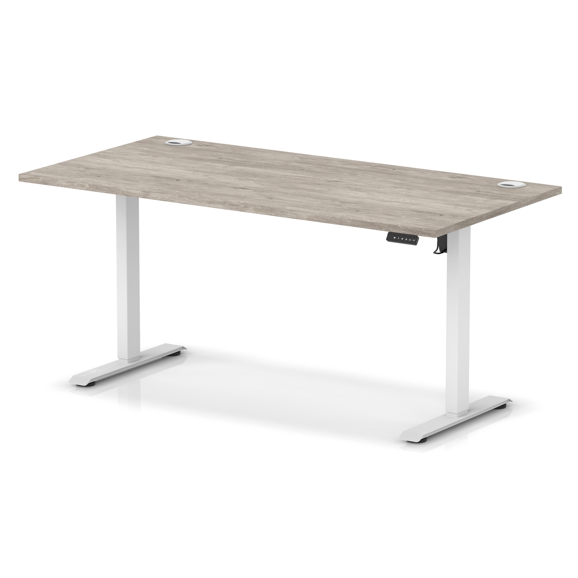 Grey Oak / White Frame