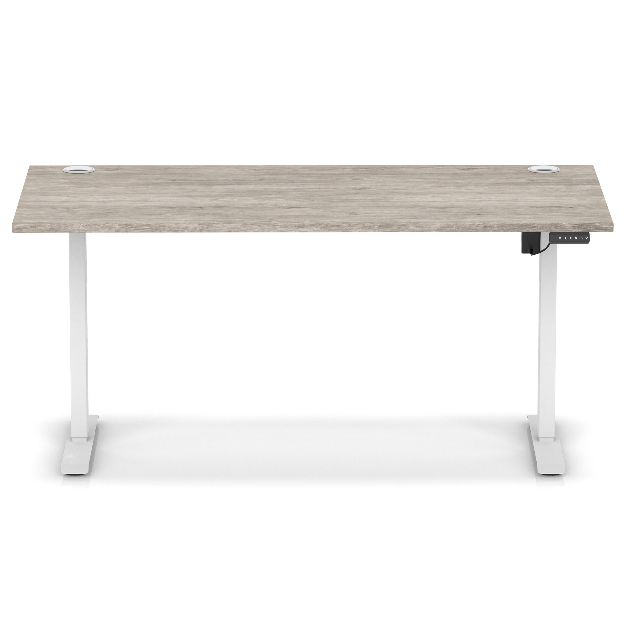 Grey Oak / White Frame