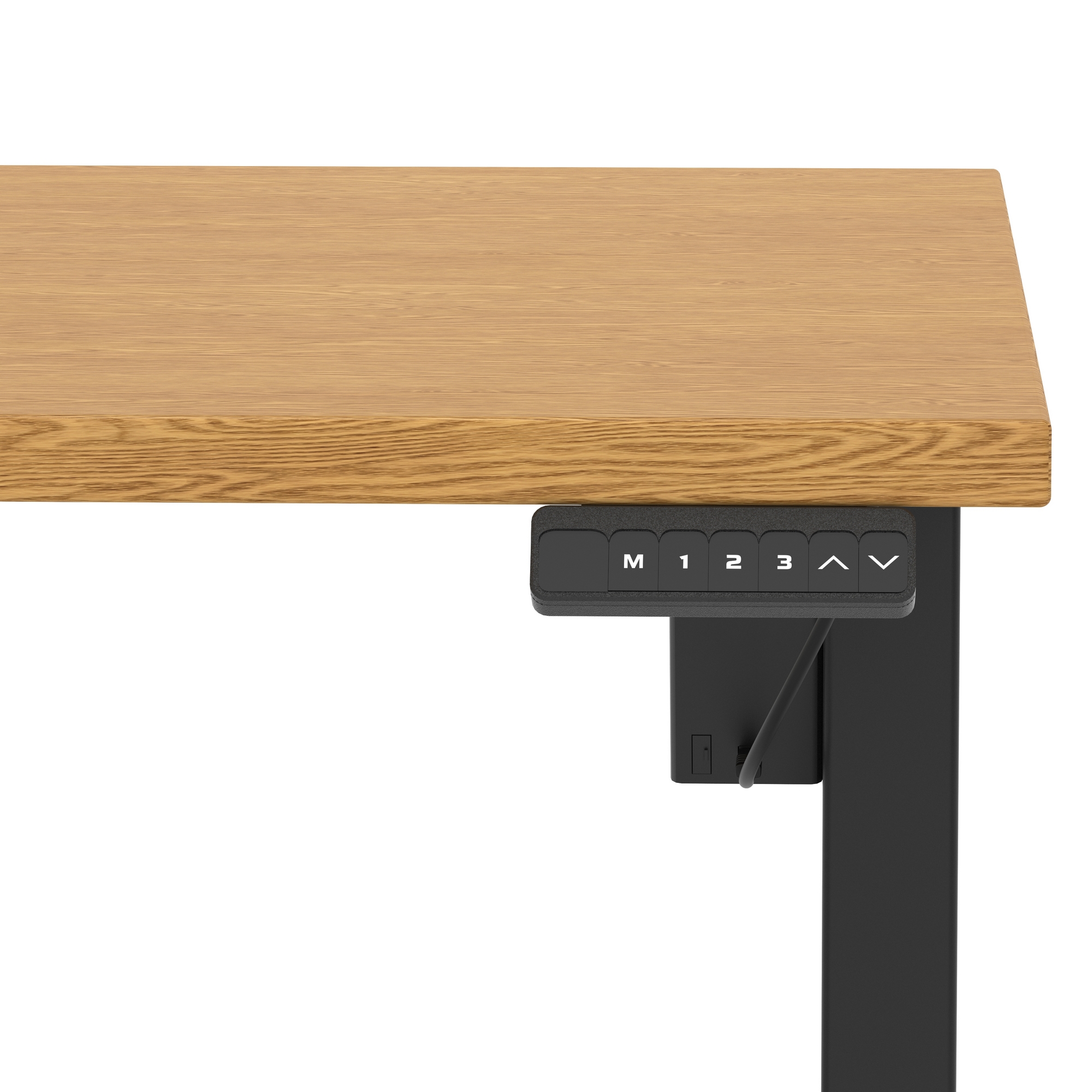 Oak / Black Frame