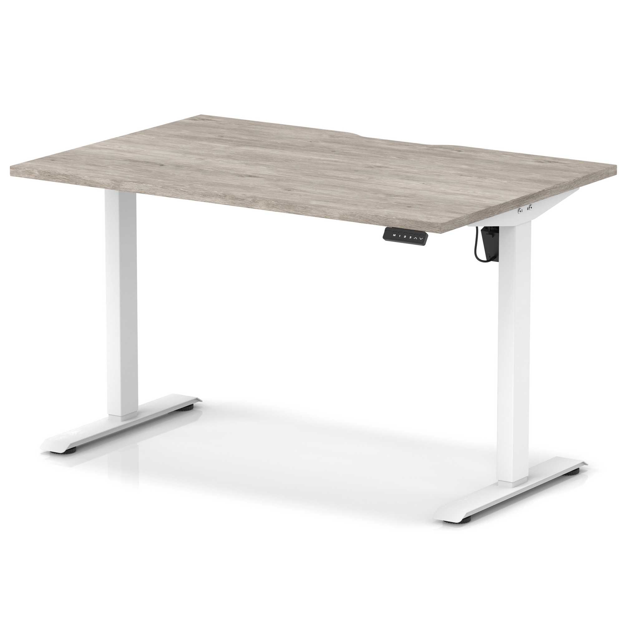 Grey Oak / White Frame