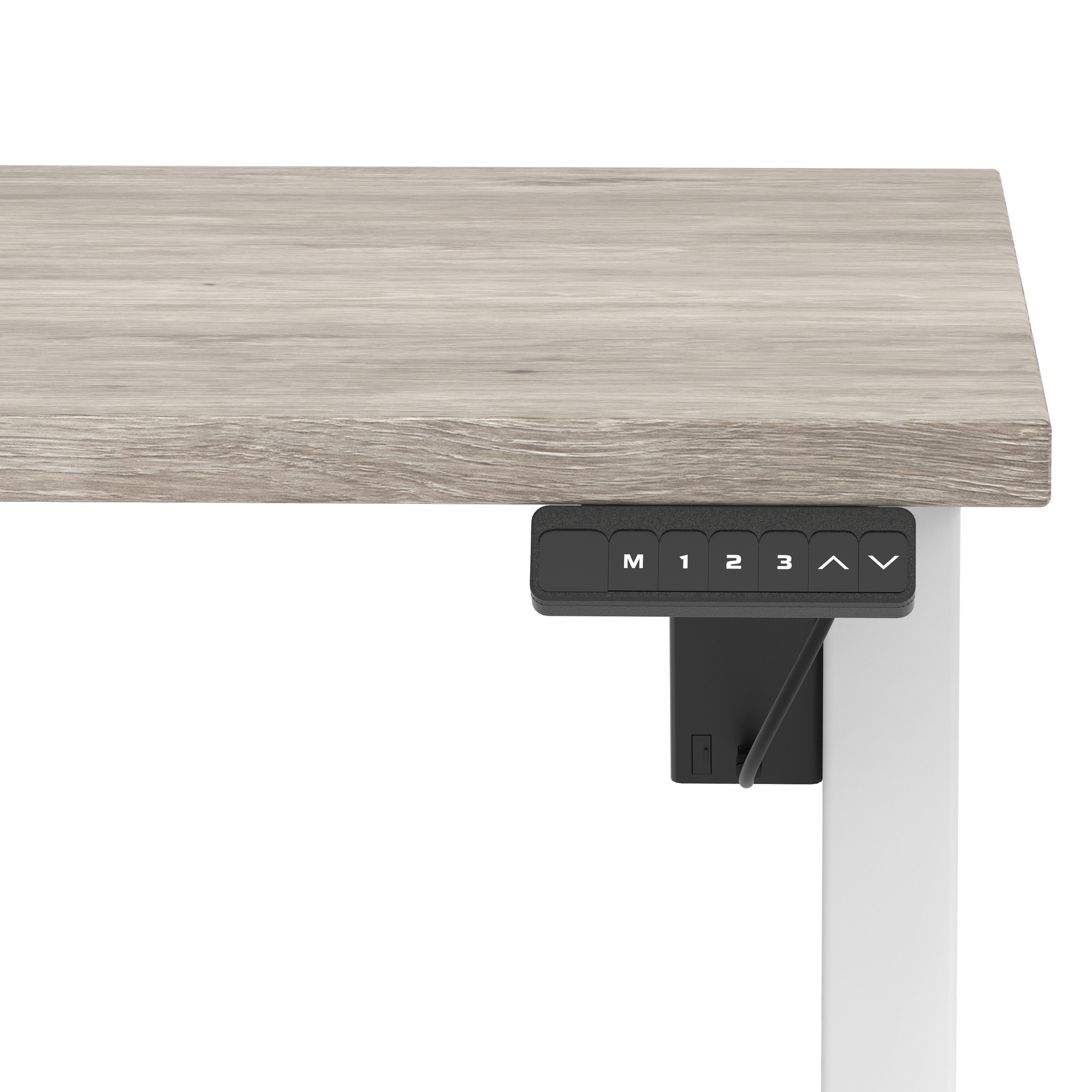 Grey Oak / White Frame