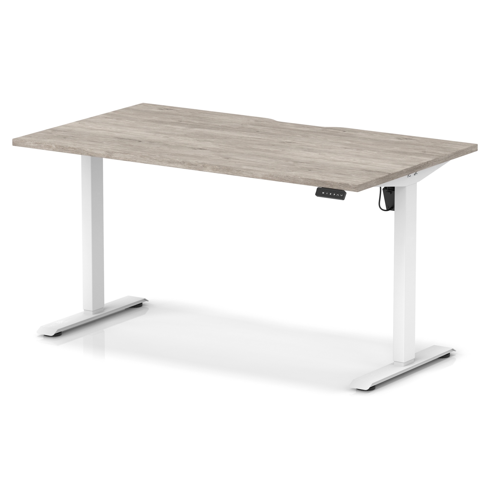 Grey Oak / White Frame